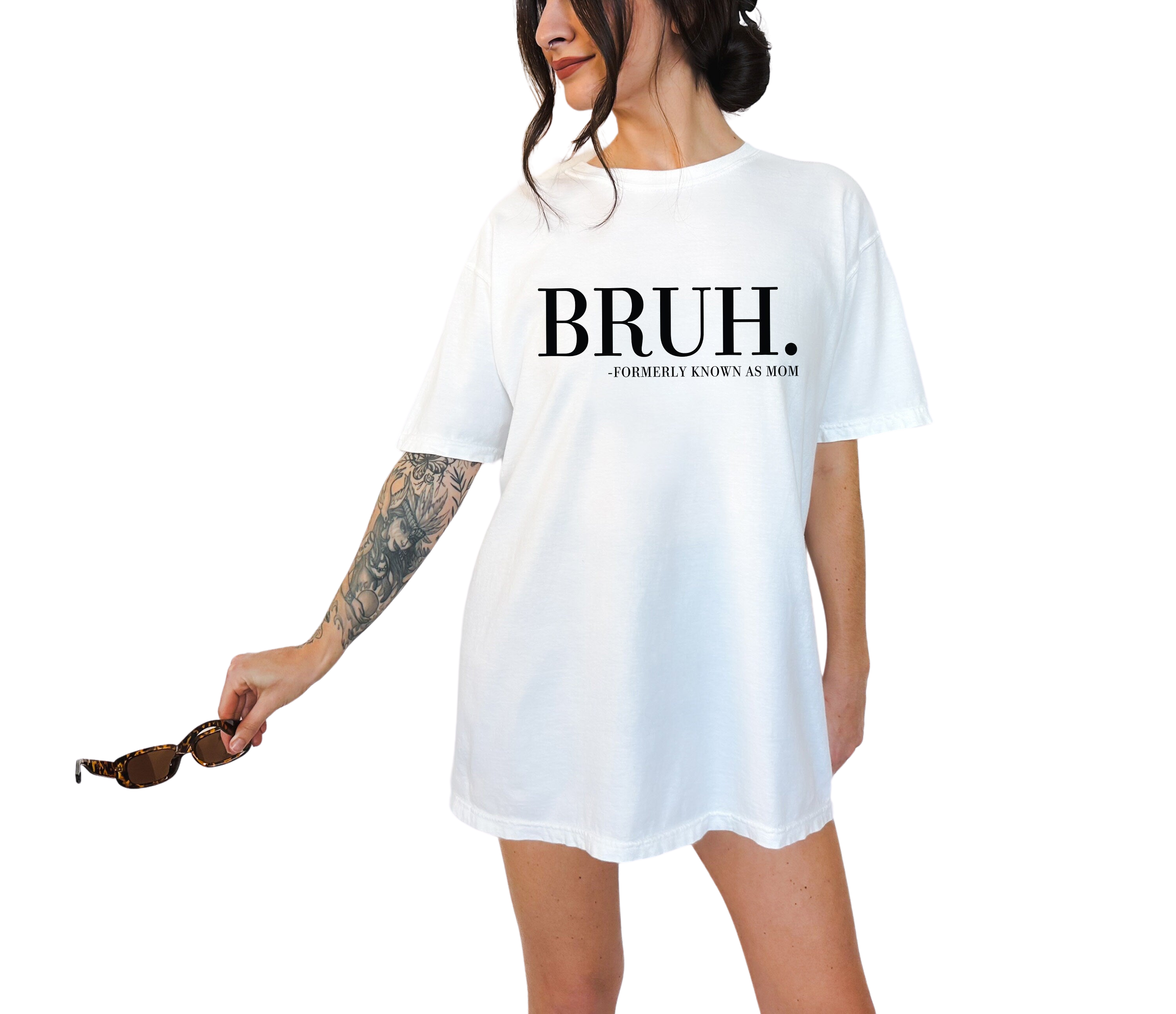 Vintage Washed Tee, Bruh Formerly Known As Mom, Mothers Day Gift Mom T-shirt, Funny Mom Shirt, Mom
