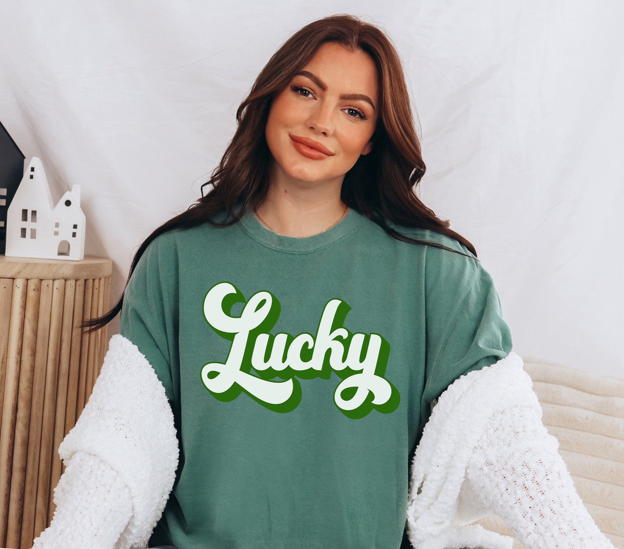Retro St Patty's Day Comfort Colors Shirt, Feeling Lucky Shirt, Vintage St Patrick's Day Shirt, Day Drinking Shirt, Retro Shirt, Lucky Shirt