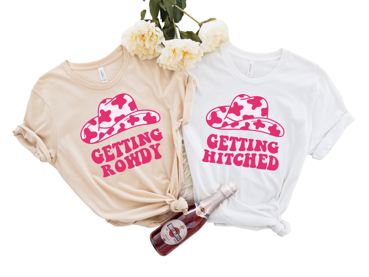 Getting Hitched Getting Rowdy, Bachelorette Party Shirts, I Do Crew, Bachelorette T-shirt, Western
