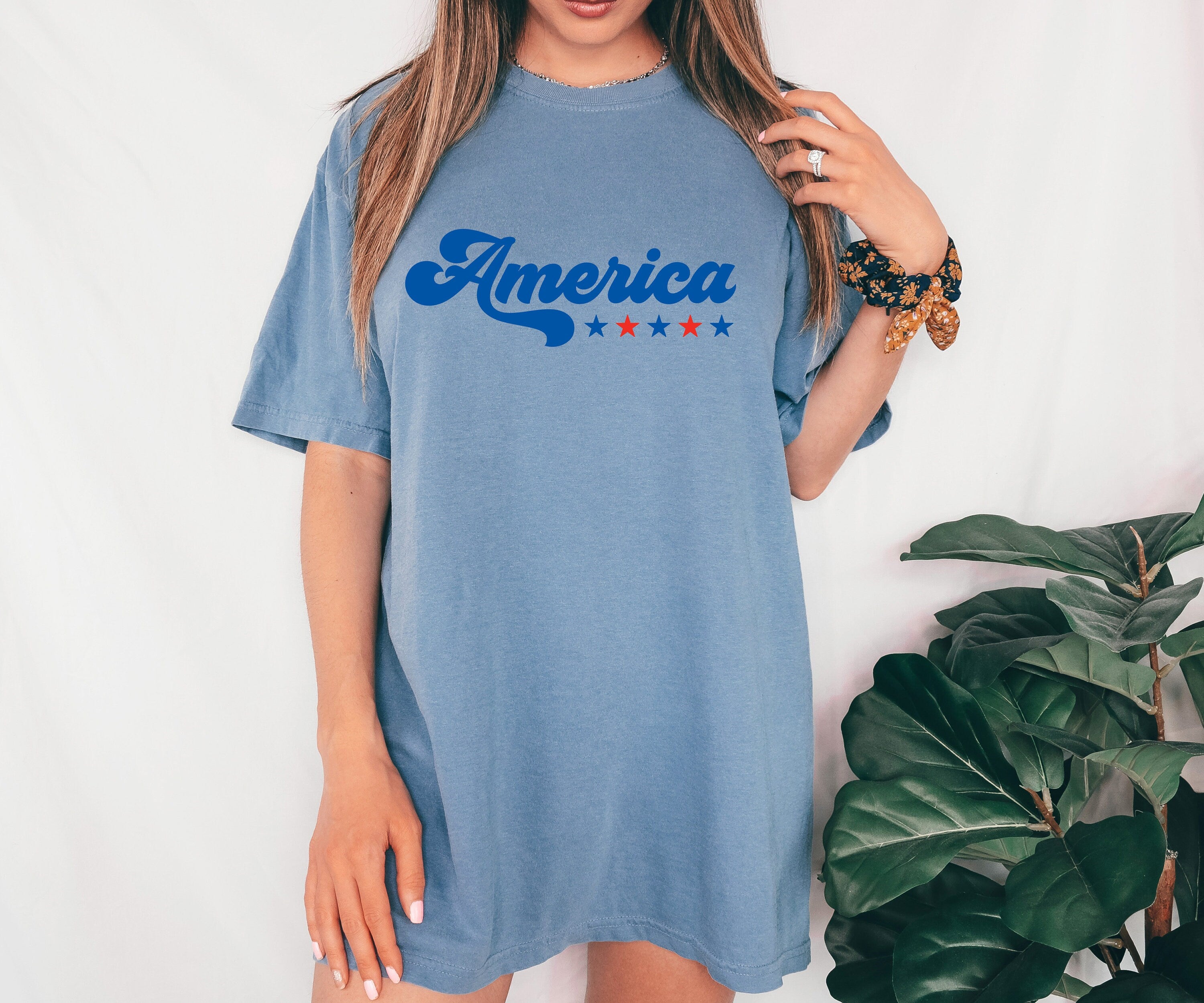 Retro America Font USA shirt,4th of July tee, Retro funny fourth shirt, Womens 4th of July Tee, America Patriotic Shirt, Independence Merica