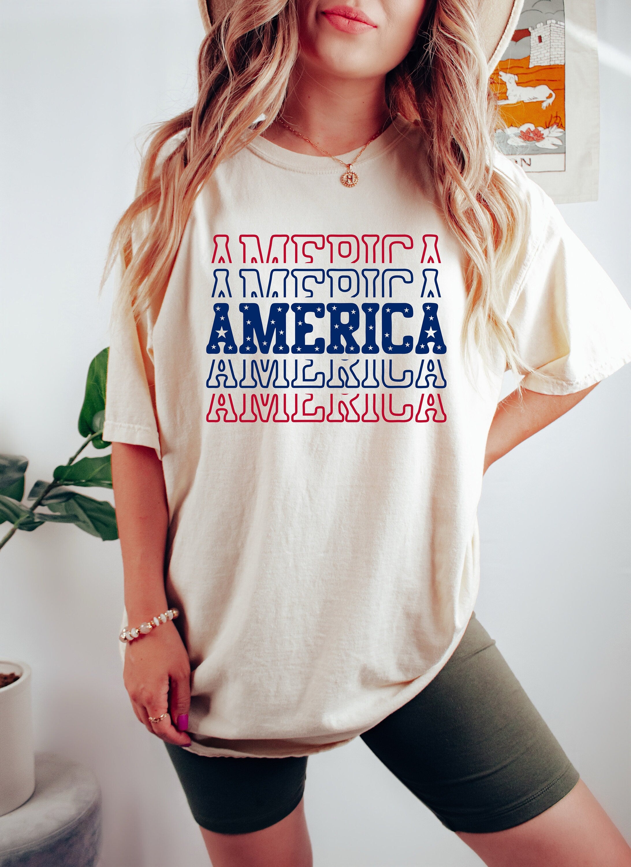 Retro America Font USA shirt,4th of July tee, Retro funny fourth shirt, Womens 4th of July Tee, America Patriotic Shirt, Independence Merica