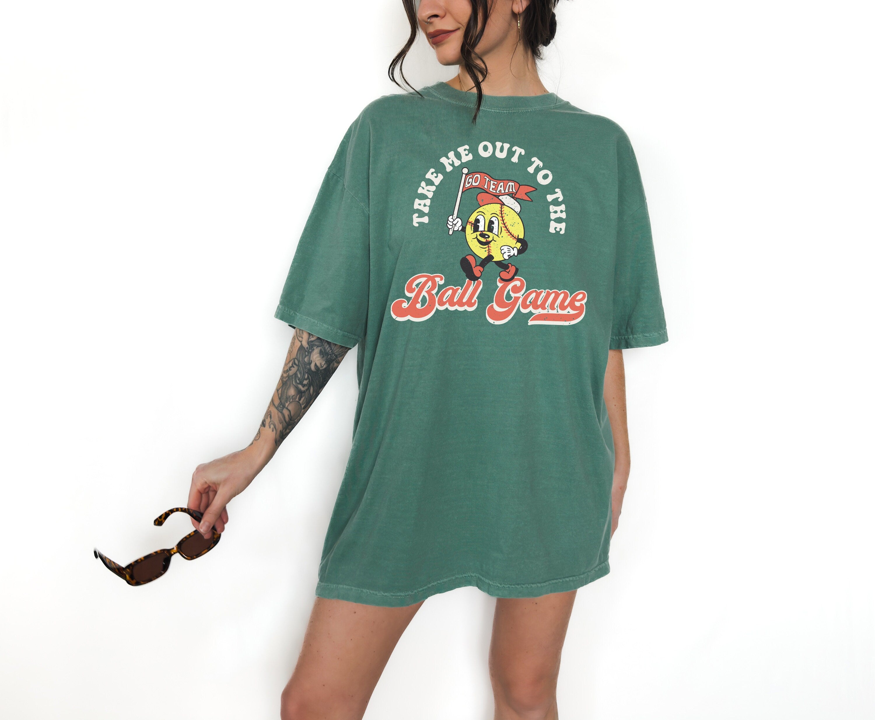 Comfort Colors Tee, Take Me Out To The Ball Game, Sports Shirt, Softball Biggest Fan, Parents of Softball, Gameday Shirt, Softball Game Tee