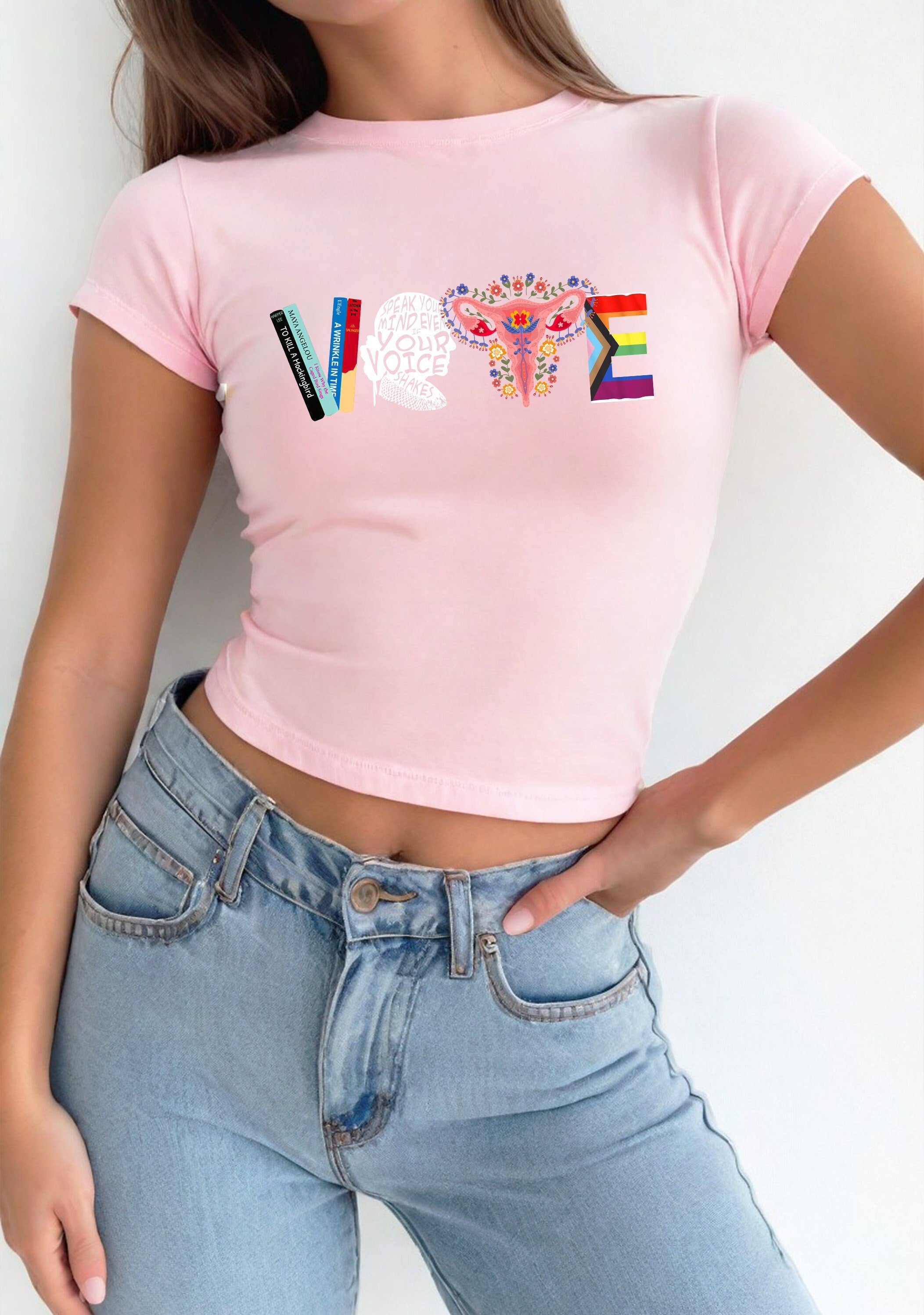 Baby Tee, Voting, Women's Rights, LGBTQ Rights