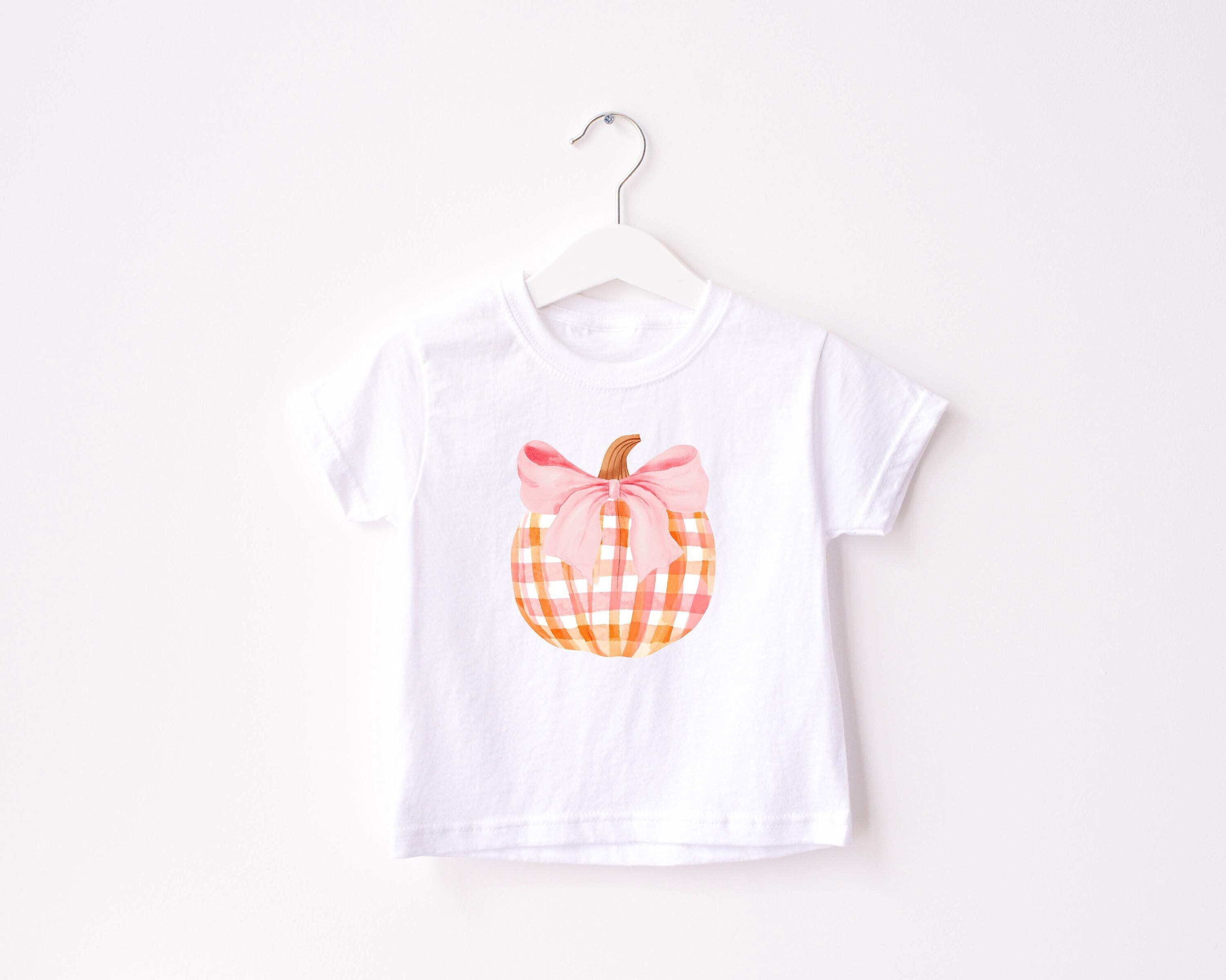 Cute Plaid Pumpkin Toddler Shirt, Cute Fall Girls Shirt, Toddler Youth Fall Tee, Retro Cute Bodysuit, Thanksgiving Design, Autumn Youth T