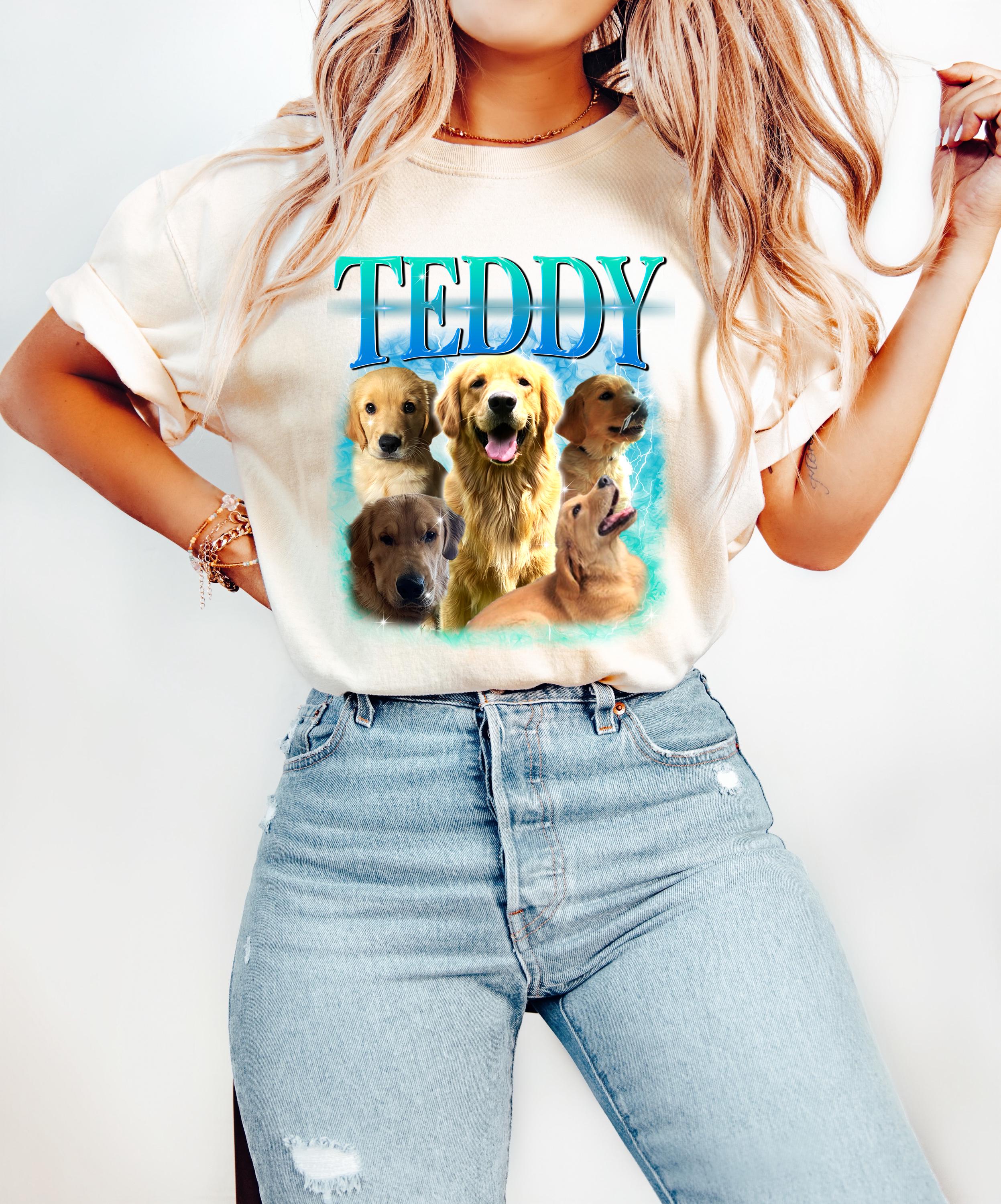 Custom Cat Collage Comfort Colors Shirt, Trendy Pet Shirt, Retro 90's Shirt, Cat Collage Tee, Custom Cat Shirt, Personalized Gift,Custom Dog