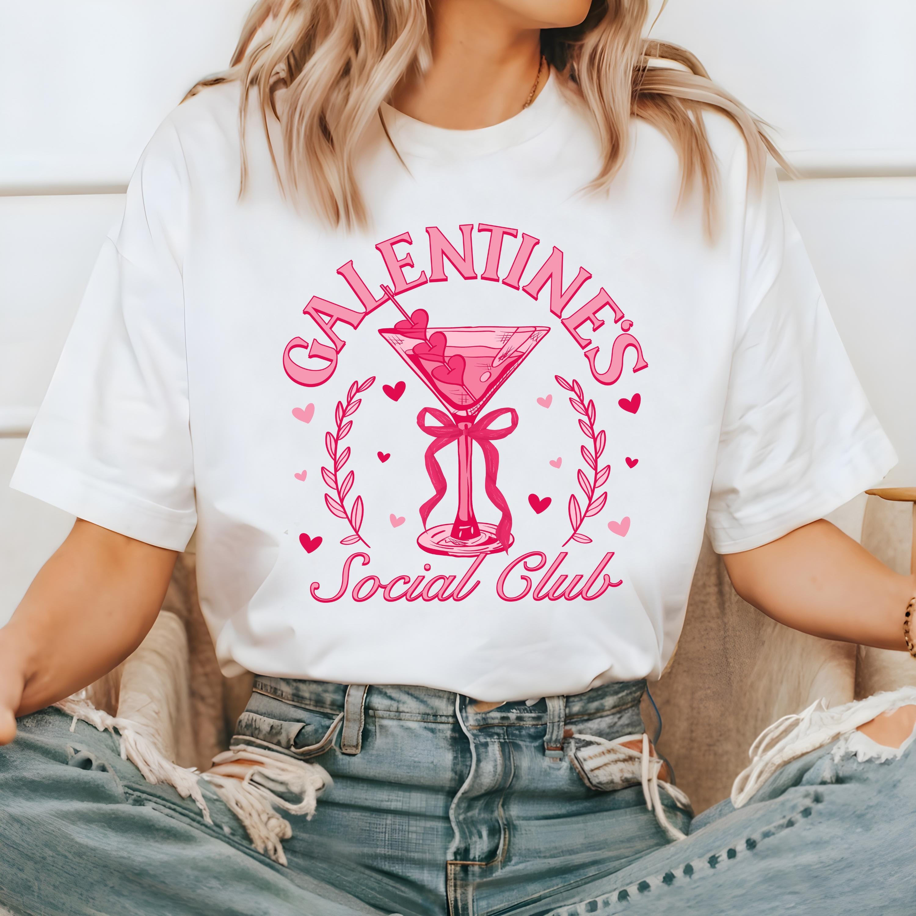 Galentine's Social Club T shirt, Retro Valentines Day Comfort Colors Shirt, Cute Cupid Love Shirt, Vday Shirt, Love Shirt, Girls Night