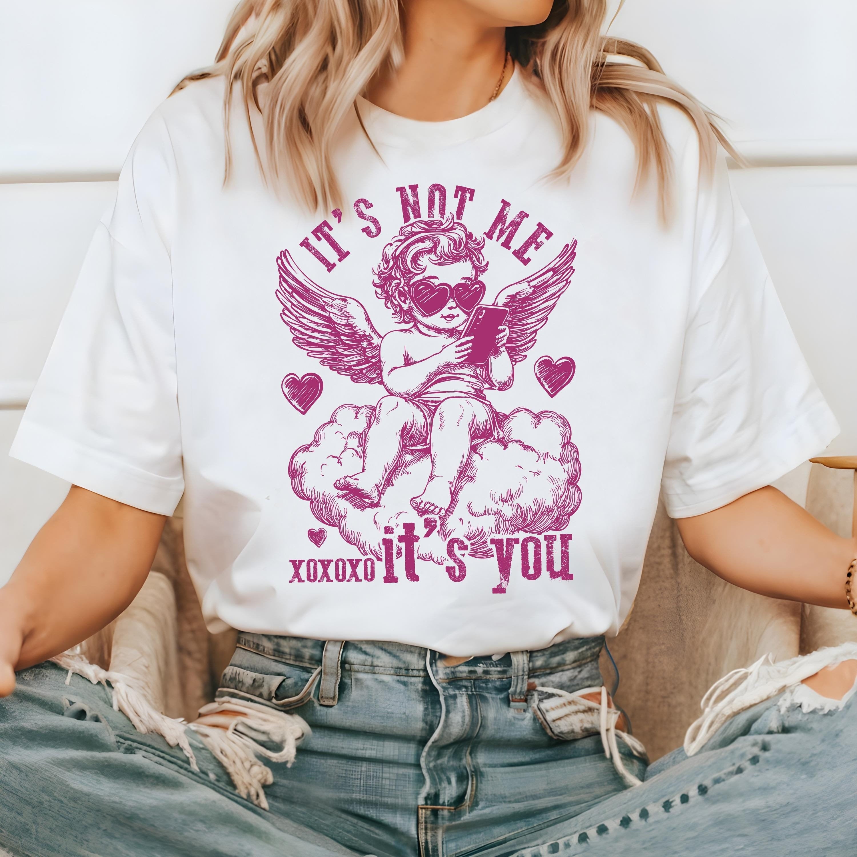 Funny It's Not Me It's You Valentine's Day Comfort Colors Shirt, Cute Valentine Shirt, Anti Love TShirt, Galentine's Day 2025, XOXO