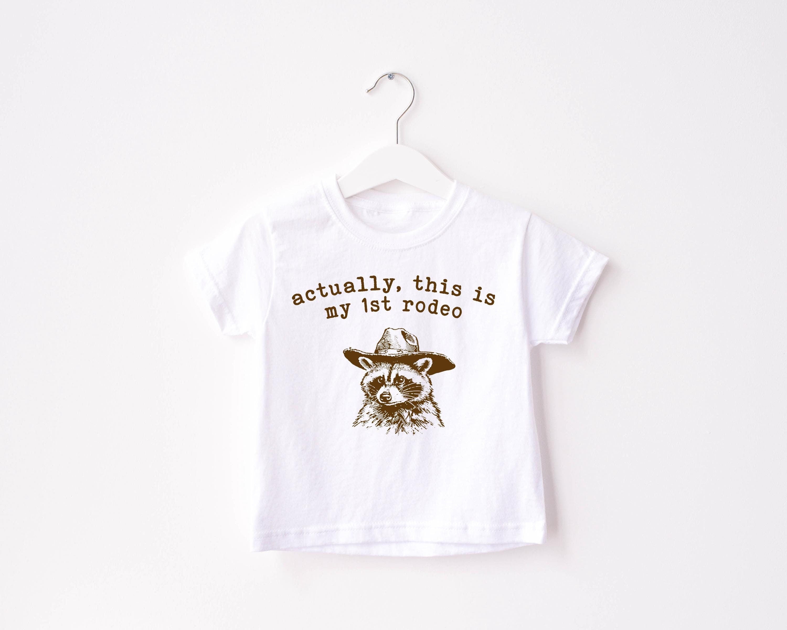 Actually This Is My First Rodeo Funny Youth Grsphic Tshirt, Funny Toddler Shirt