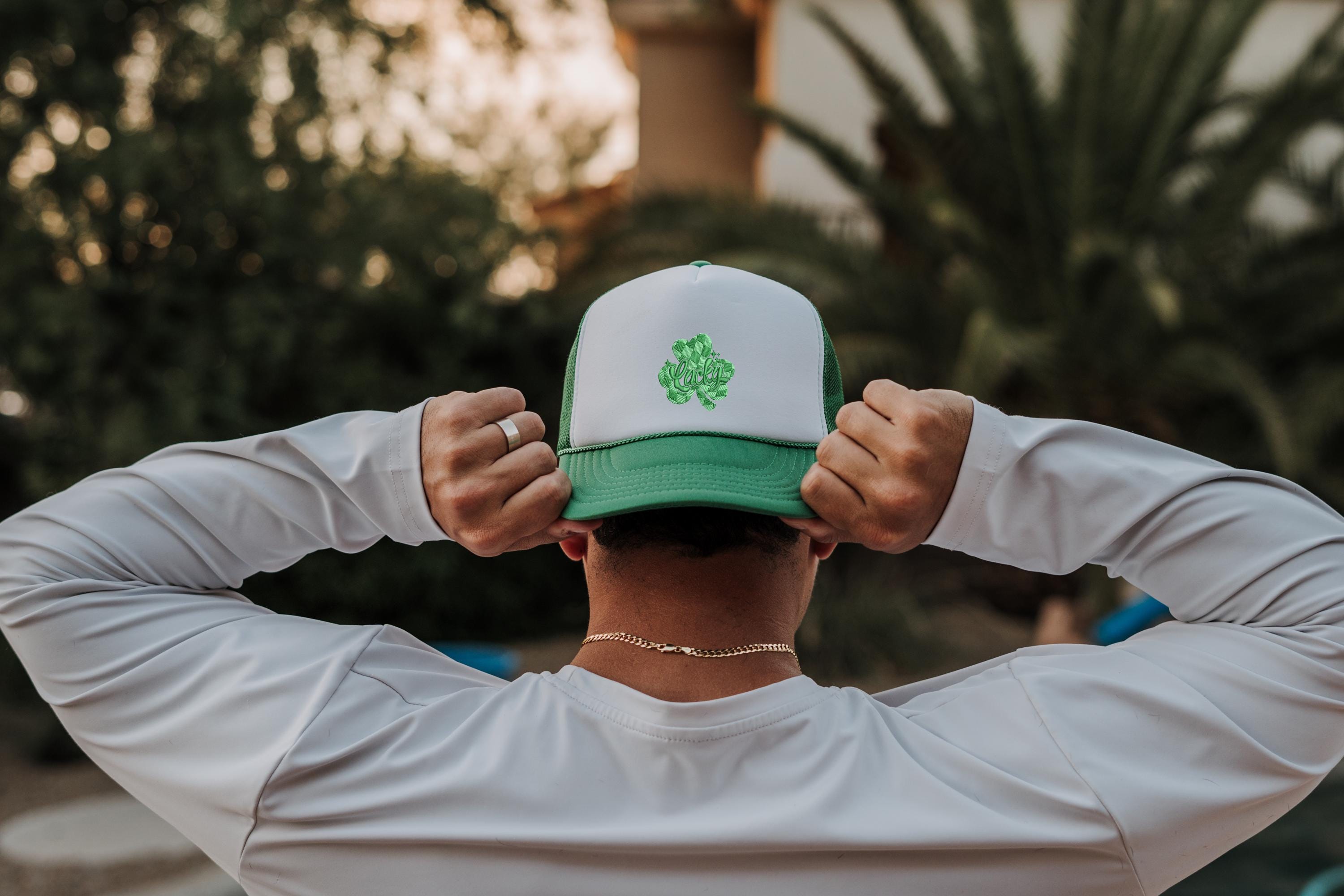 St Patty's Day Embroidered Rope Hat, St Patrick's Day Foam Hat, Lucky St Patricks Day Hat, Snapback Adjustable Hat, Mens and Womens Hat