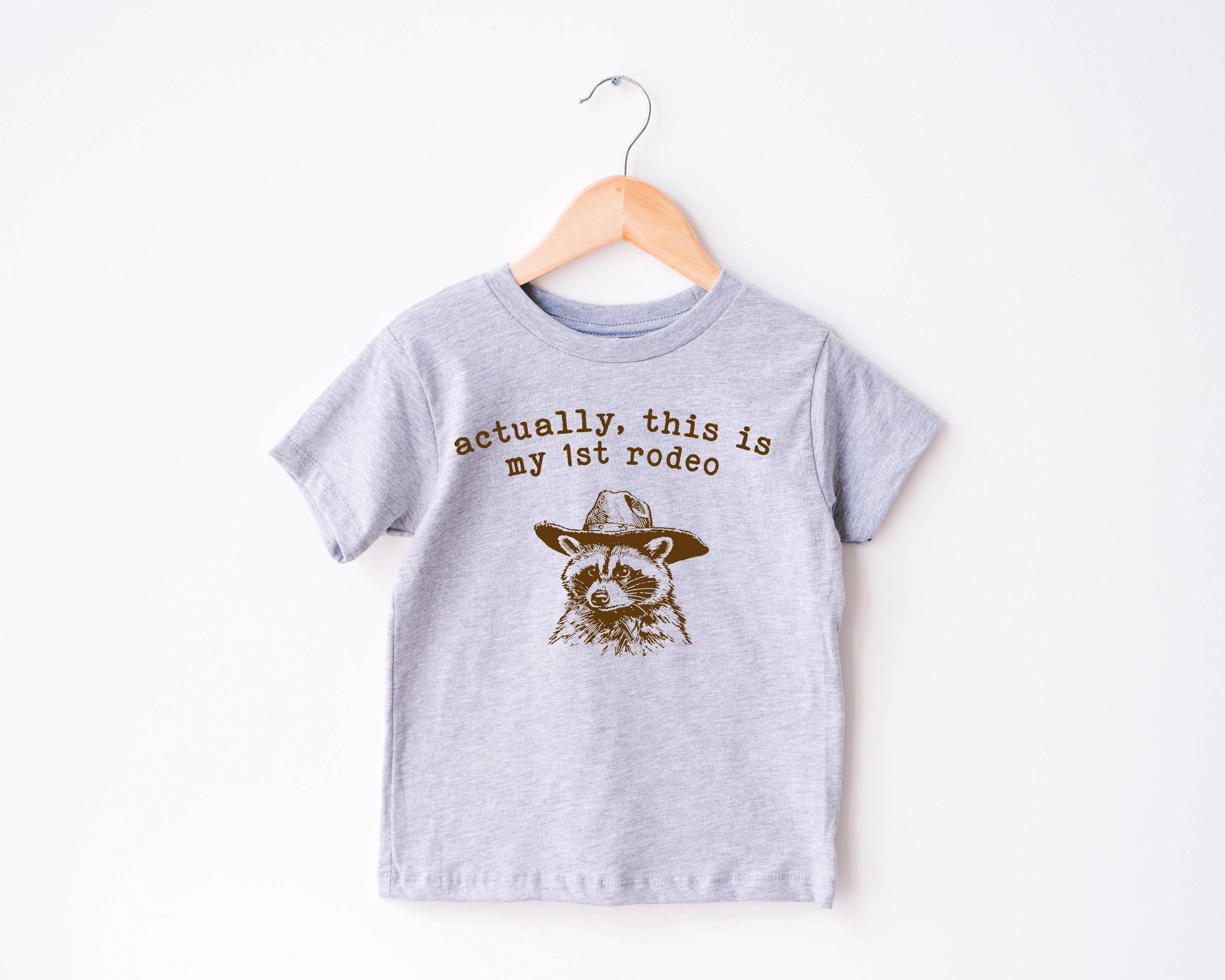 Actually This Is My First Rodeo Funny Youth Grsphic Tshirt, Funny Toddler Shirt