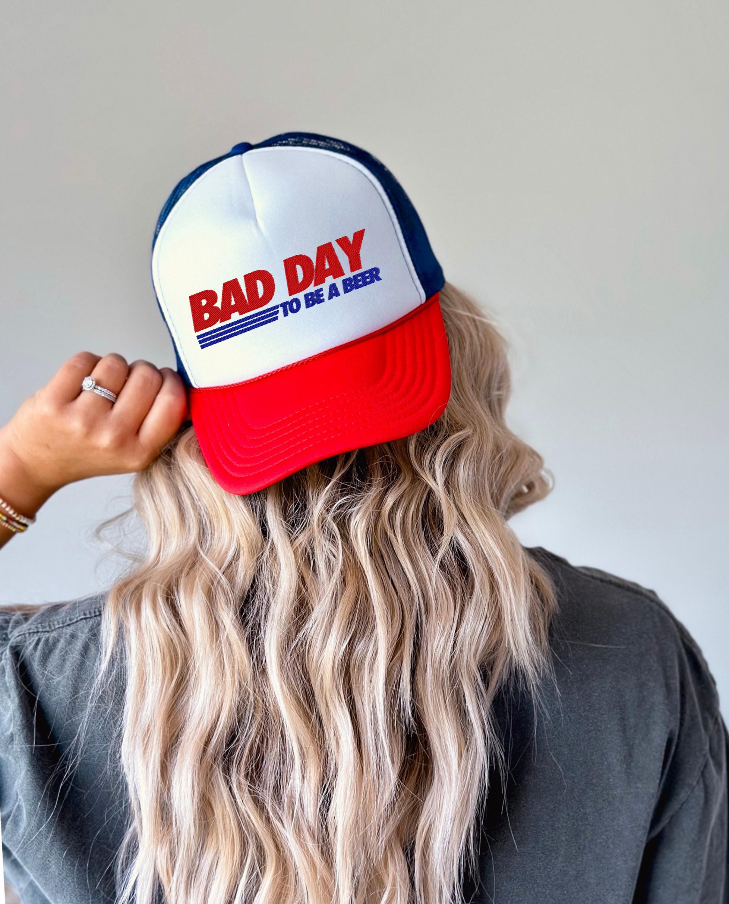america embroidered hat embroider rope hat usa cap, bad day to bee a beer