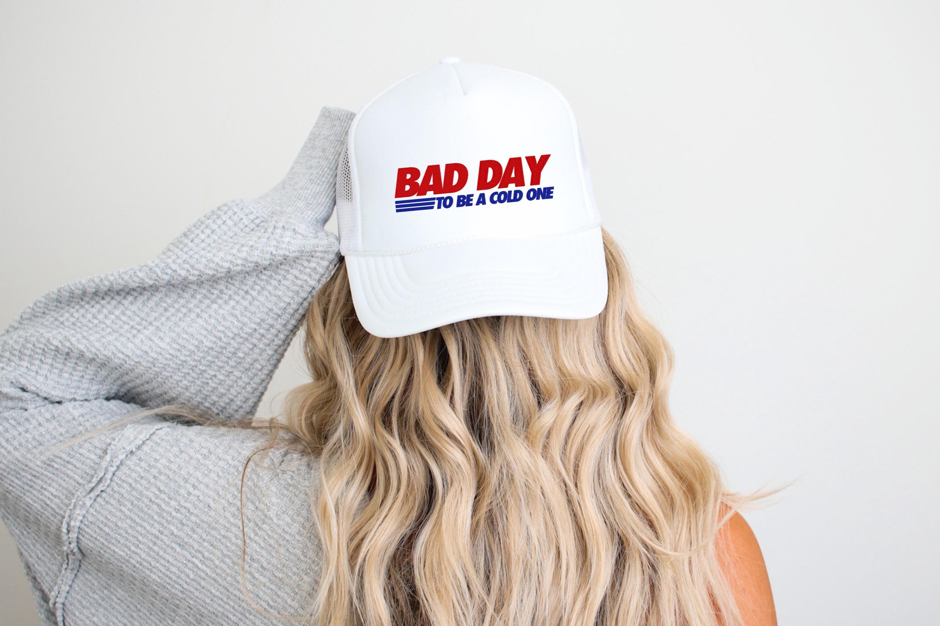 Embroidered Rope Hat Bad Day To Be A Cold One July 4th, Foam,Fourth of July Hat,July 4th embroidery, Snapback Adjustable, Mens and Womens