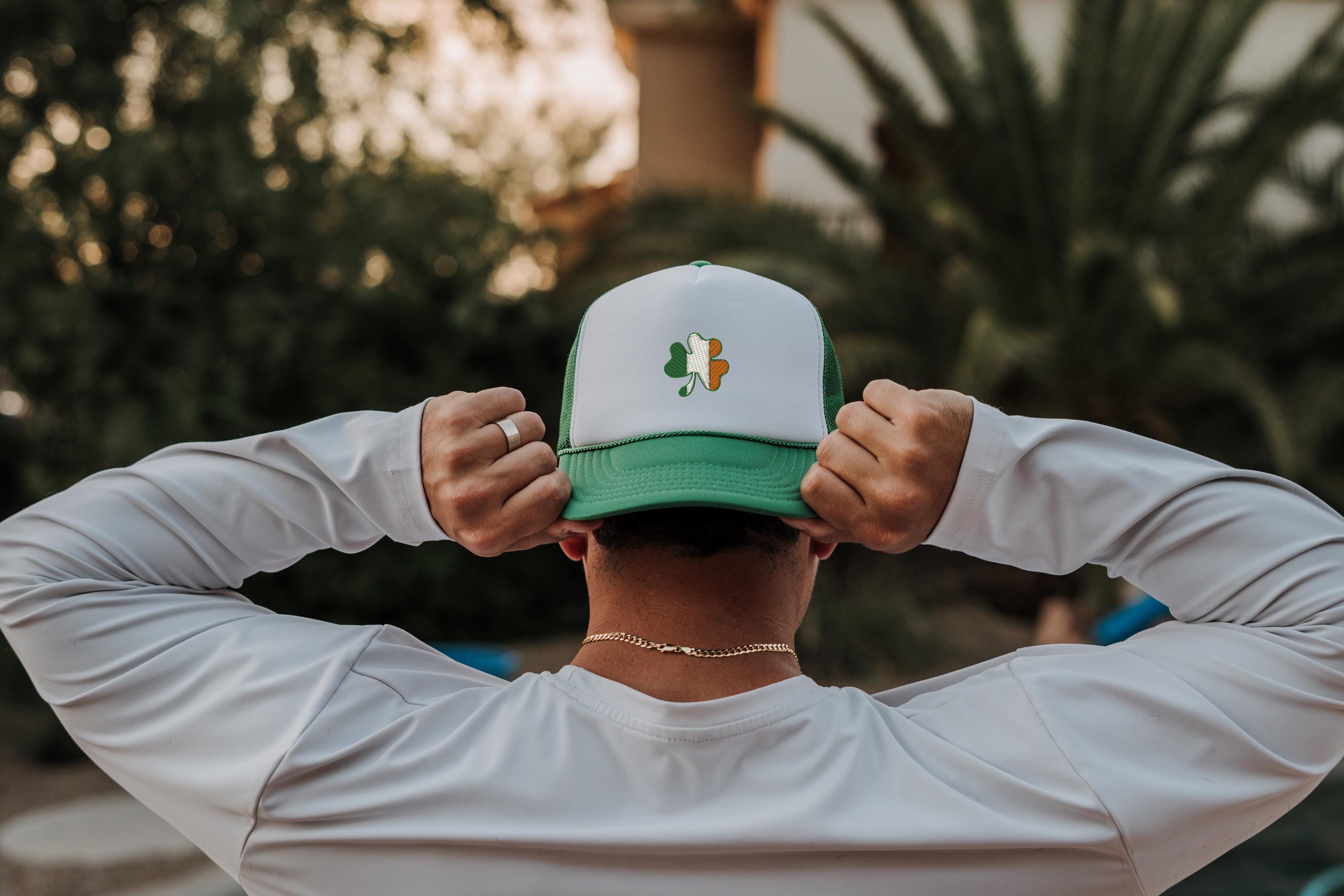 St Patty's Day Embroidered Rope Hat, St Patrick's Day Foam Hat, Lucky St Patricks Day Hat, Snapback Adjustable Hat, Mens and Womens Hat