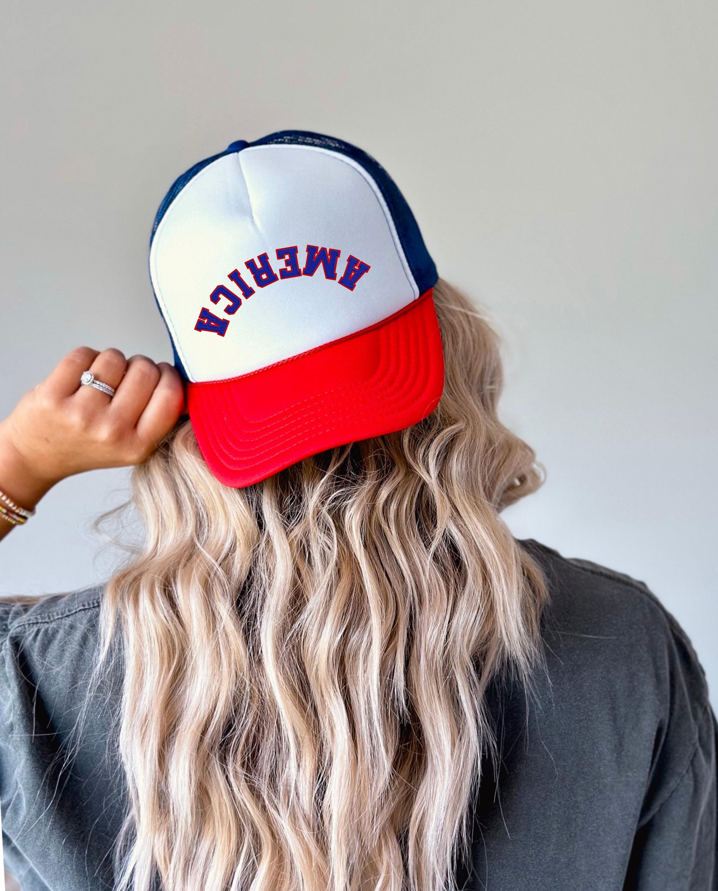 america embroidered hat embroider rope hat usa cap