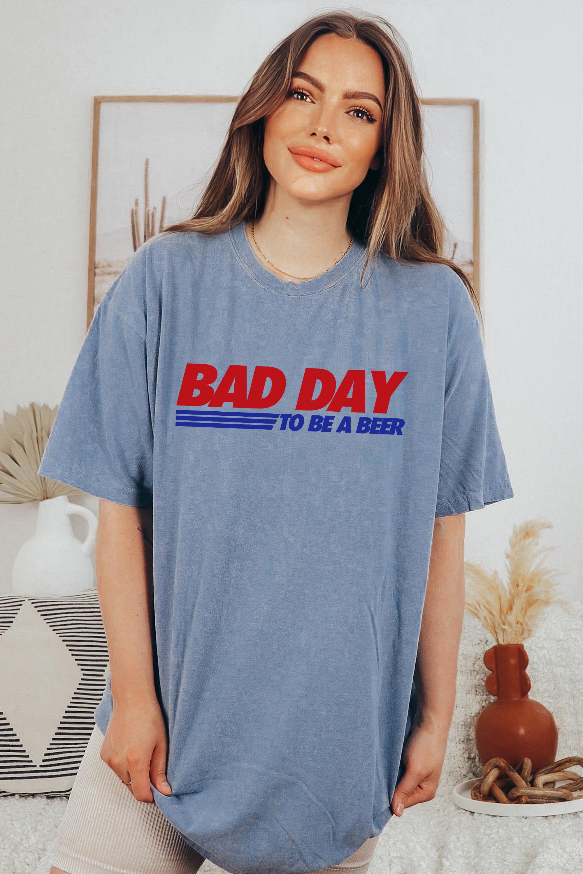 Bad Day To Be a Beer Comfort Colors shirt, 4th of July tee, Retro funny fourth shirt, Womens 4th of July shirt, Beer lover Shirt, Drinking