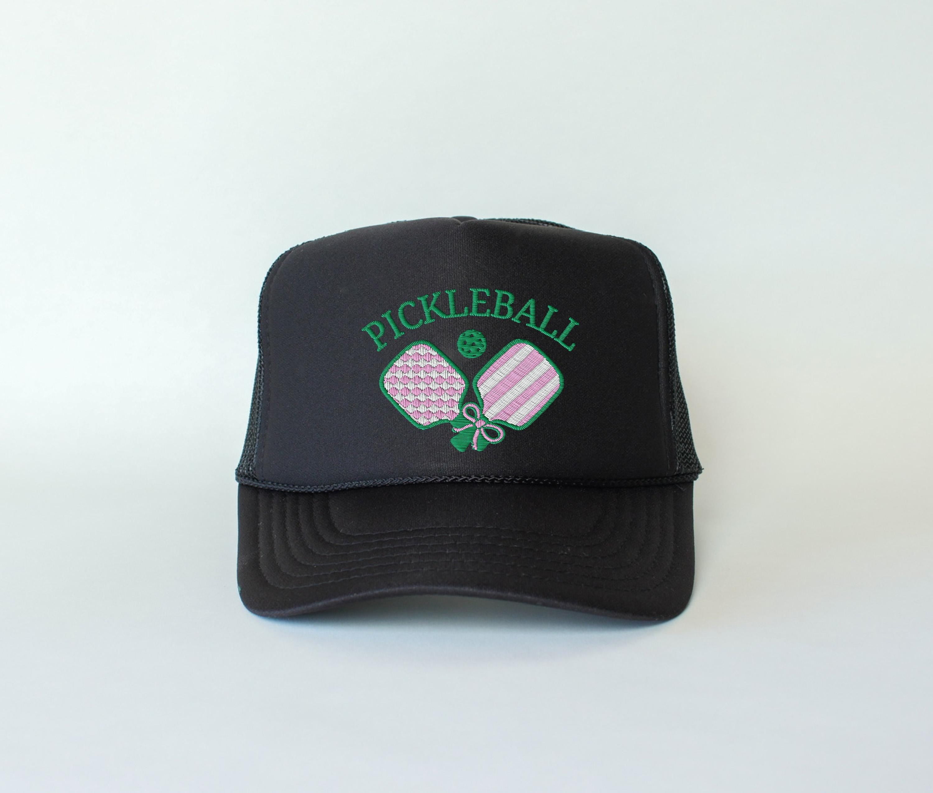 pickleball paddle hat, embroidery pickleball, paddle hat, embroidered I love pickleball, new pickleball embroidery, pickleball social club