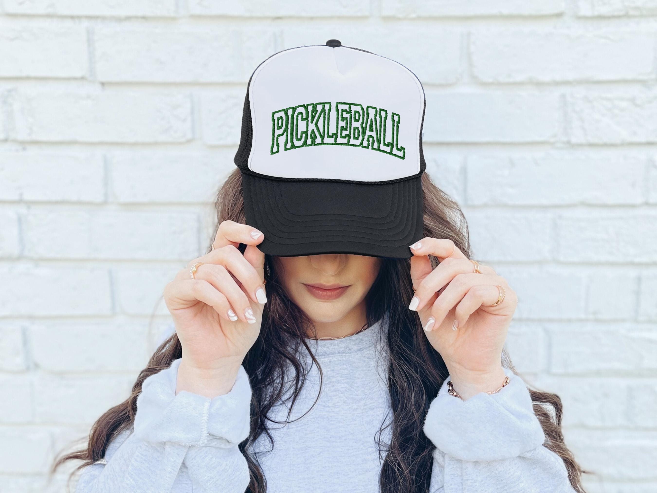 pickleball paddle hat, embroidery pickleball, paddle hat, embroidered I love pickleball, new pickleball embroidery, pickleball social club