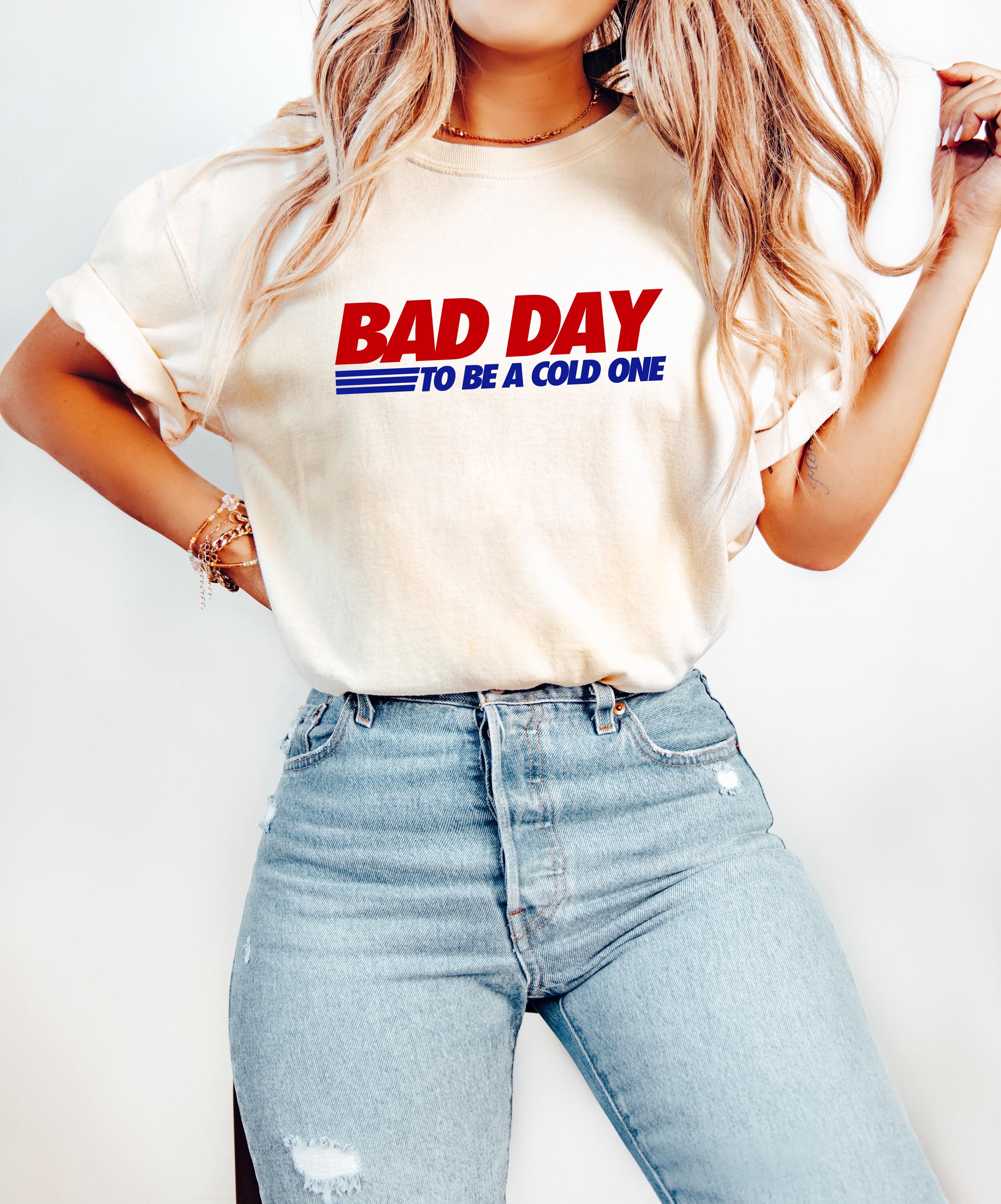 Bad Day To Be a Cold One Comfort Colors shirt, 4th of July tee, Retro funny fourth shirt, Womens 4th of July shirt, Beer lover Shirt