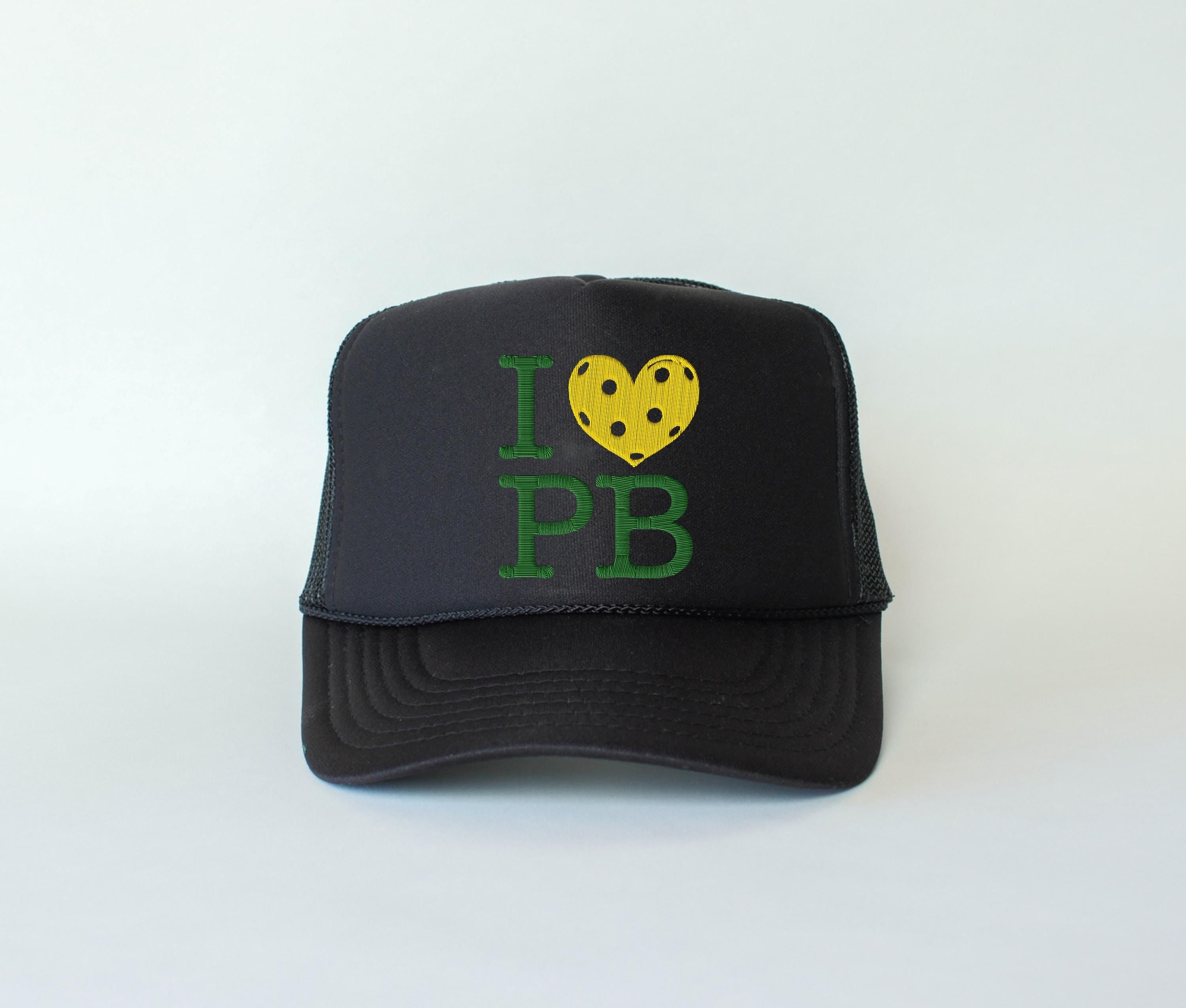 Embroidered I Love Pickleball Hat, Pickleball Foam, Dink and Dunk Hat, Kitchen Paddle, Snapback Adjustable, Mens and Womens, Party Foam Hat