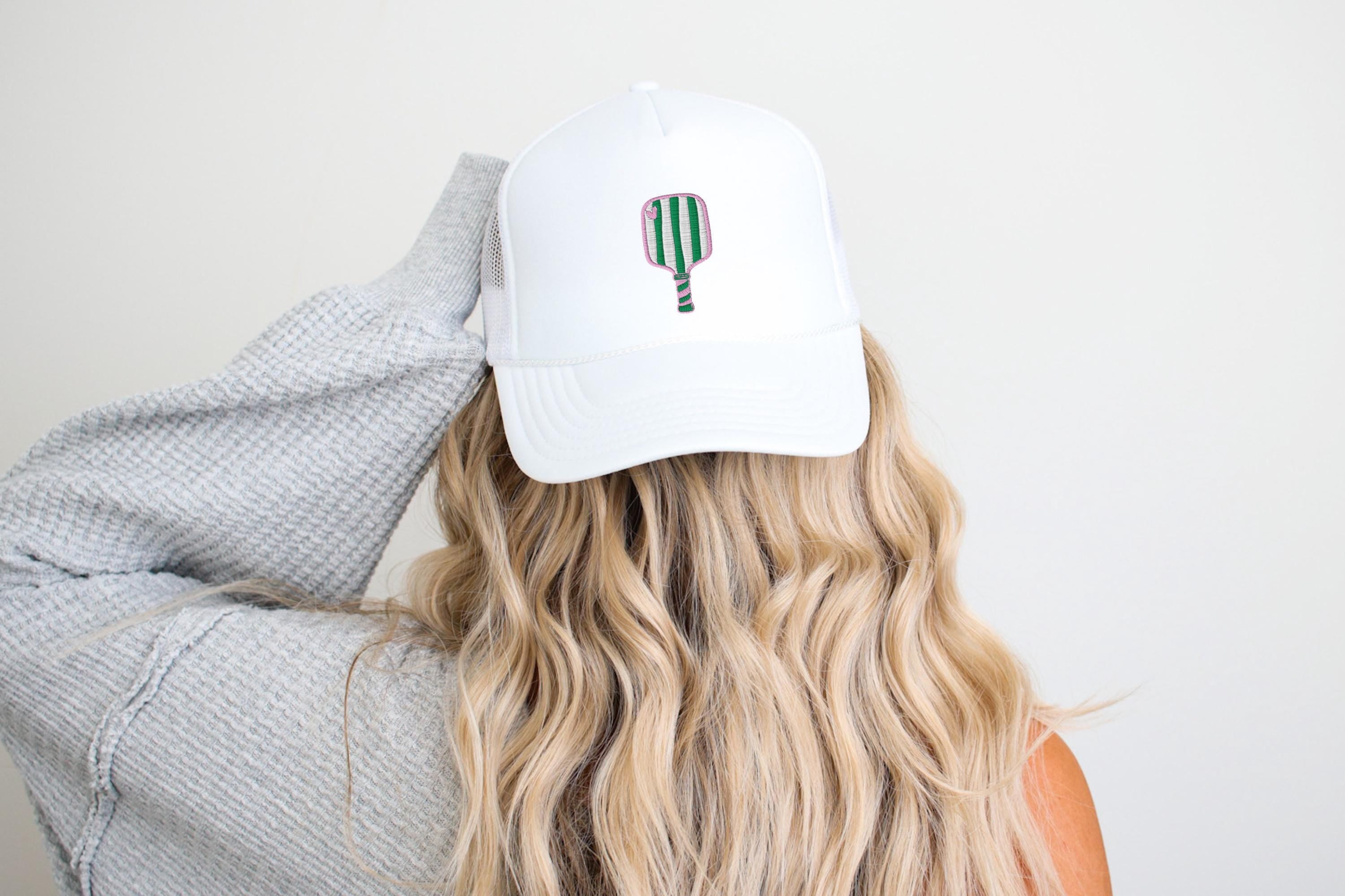 Embroidered I Love Pickleball Hat, Pickleball Foam, Dink and Dunk Hat, Kitchen Paddle, Snapback Adjustable, Mens and Womens, Party Foam Hat