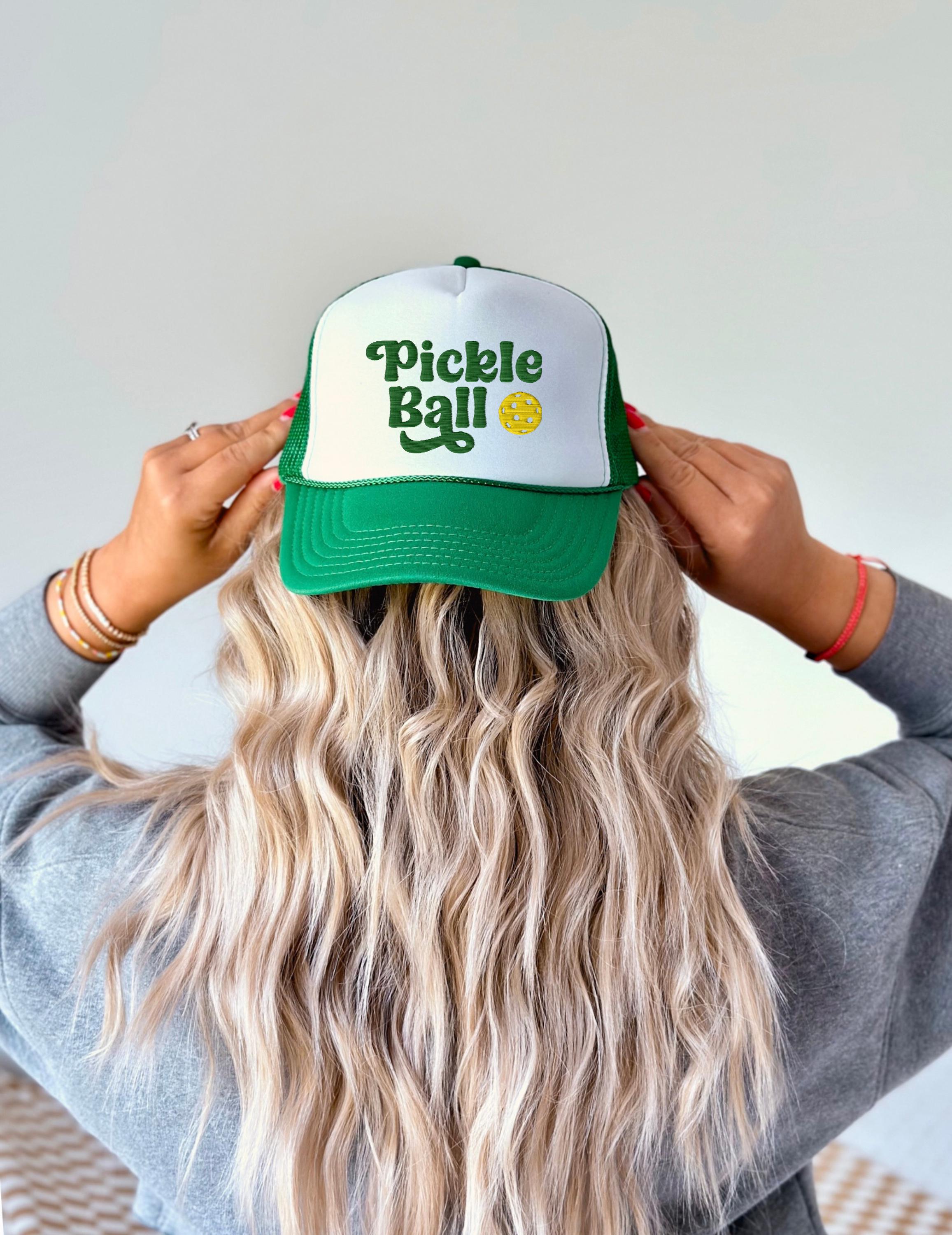 Embroidered I Love Pickleball Hat, Pickleball Foam, Dink and Dunk Hat, Kitchen Paddle, Snapback Adjustable, Mens and Womens, Party Foam Hat