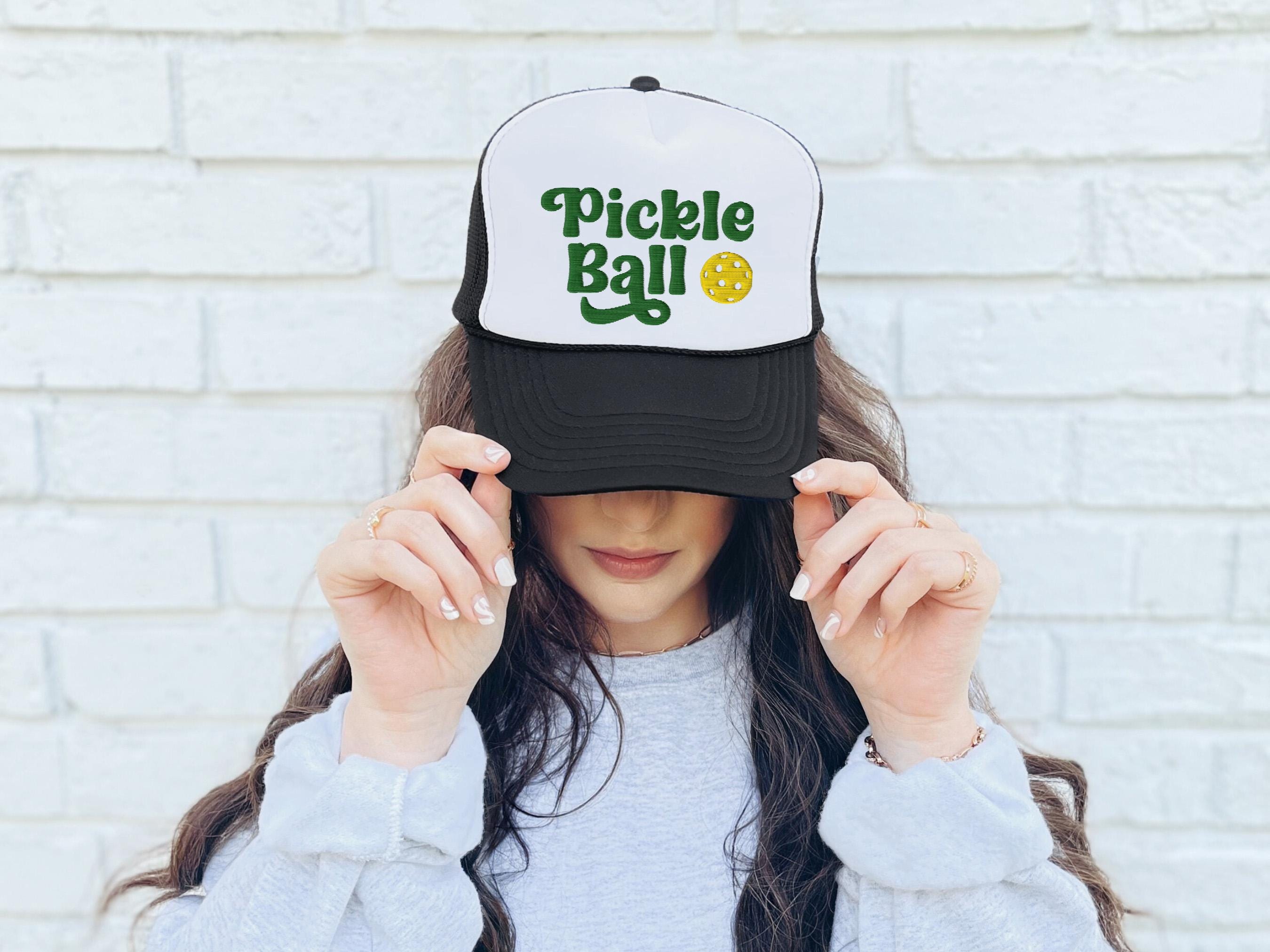 Embroidered I Love Pickleball Hat, Pickleball Foam, Dink and Dunk Hat, Kitchen Paddle, Snapback Adjustable, Mens and Womens, Party Foam Hat