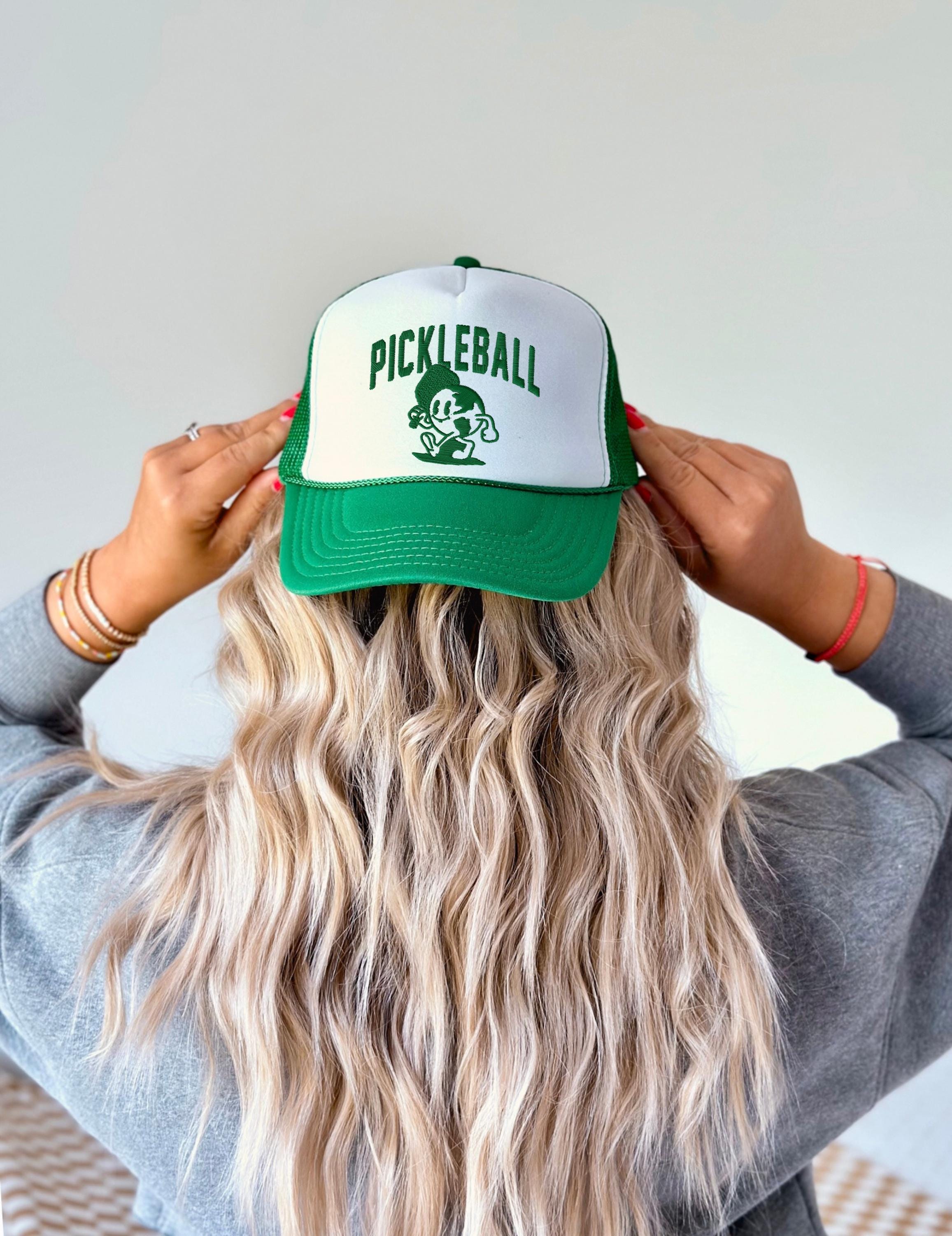 pickleball paddle hat, embroidery pickleball, paddle hat, embroidered I love pickleball, new pickleball embroidery