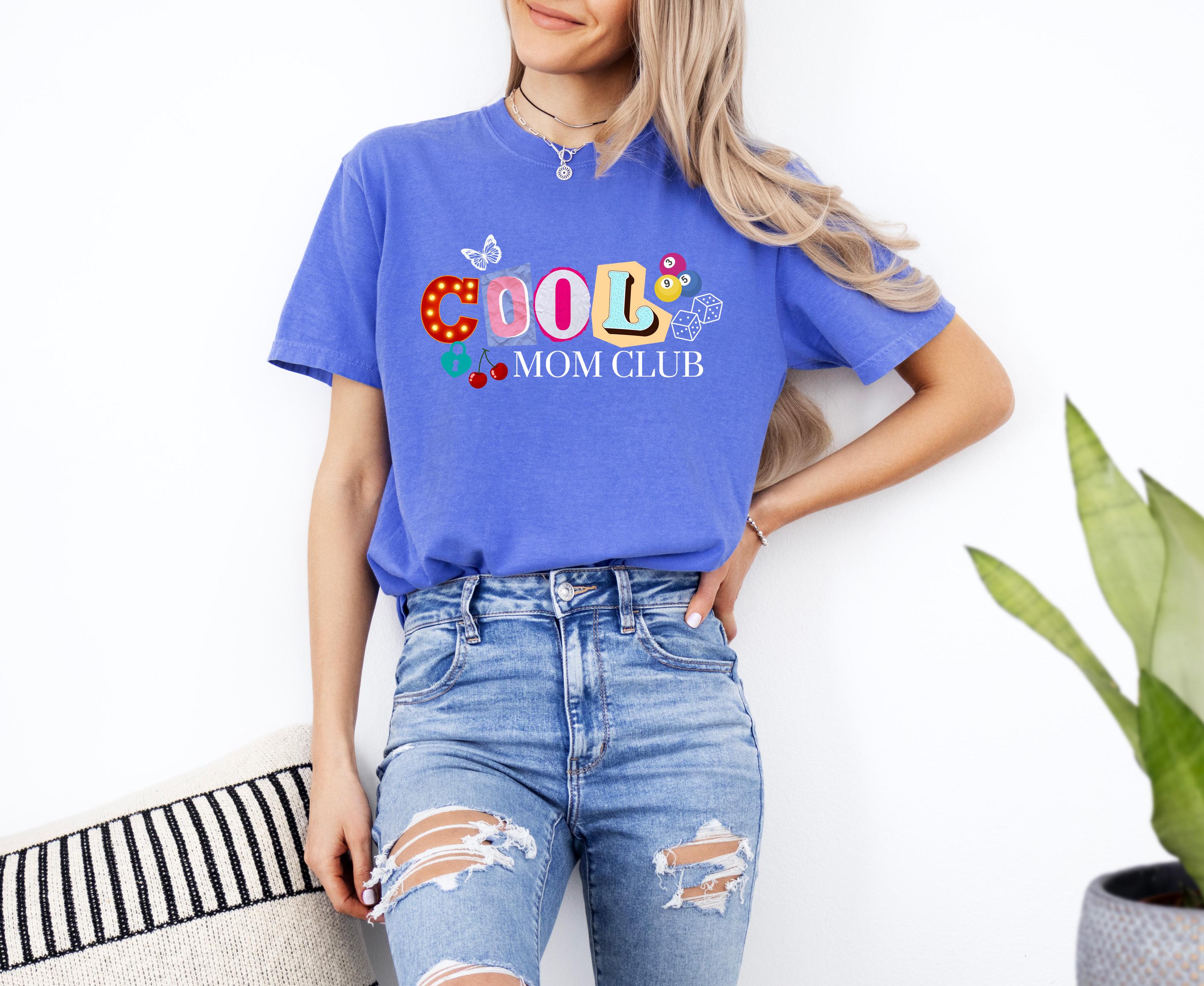 Retro Cool Mom Club Comfort Colors Tshirt, First Mother's Day T-Shirt, Gift for Mothers Day Gift, Y2K Mom design, Graphic Tshirt