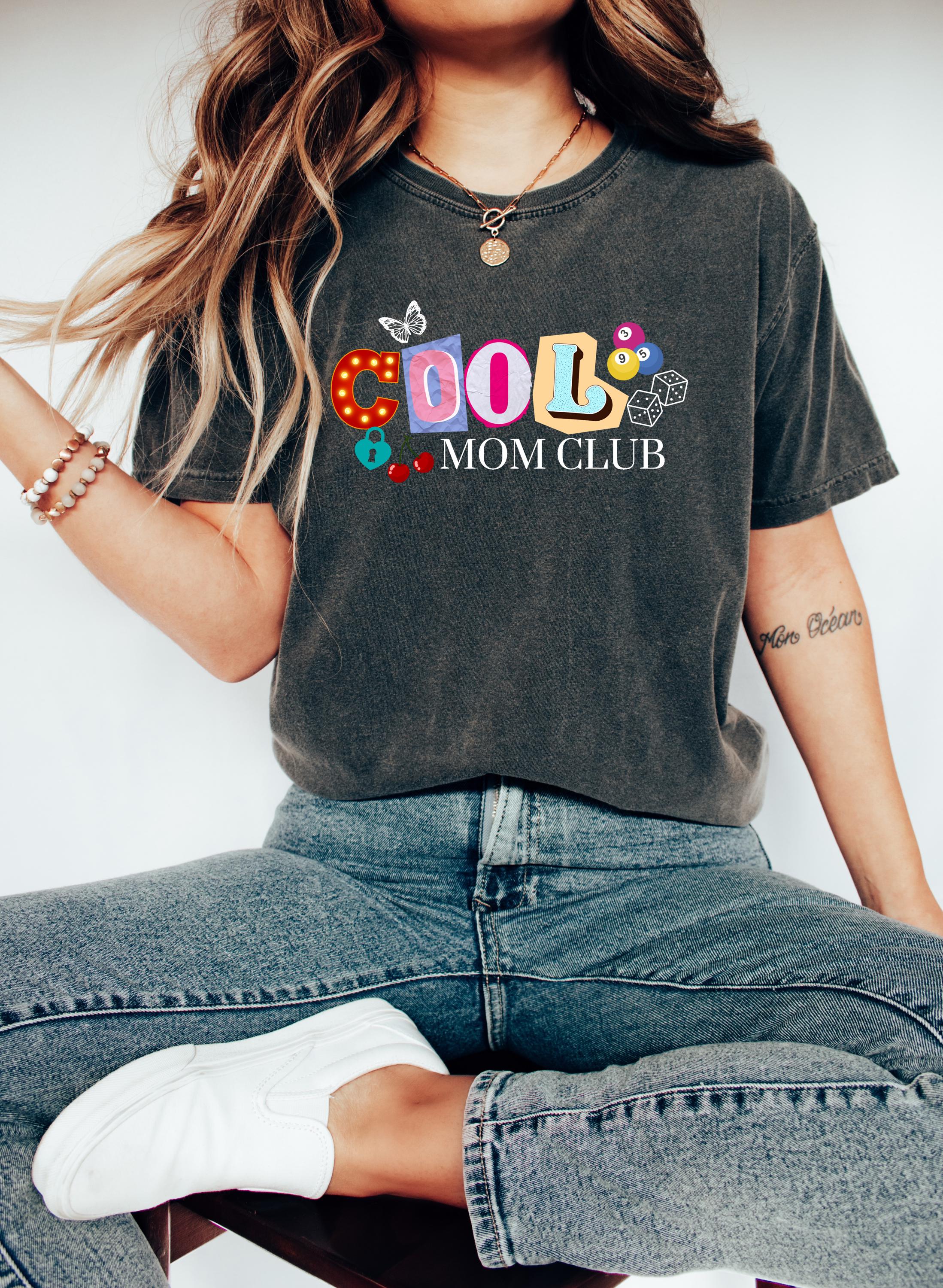Retro Cool Mom Club Comfort Colors Tshirt, First Mother's Day T-Shirt, Gift for Mothers Day Gift, Y2K Mom design, Graphic Tshirt