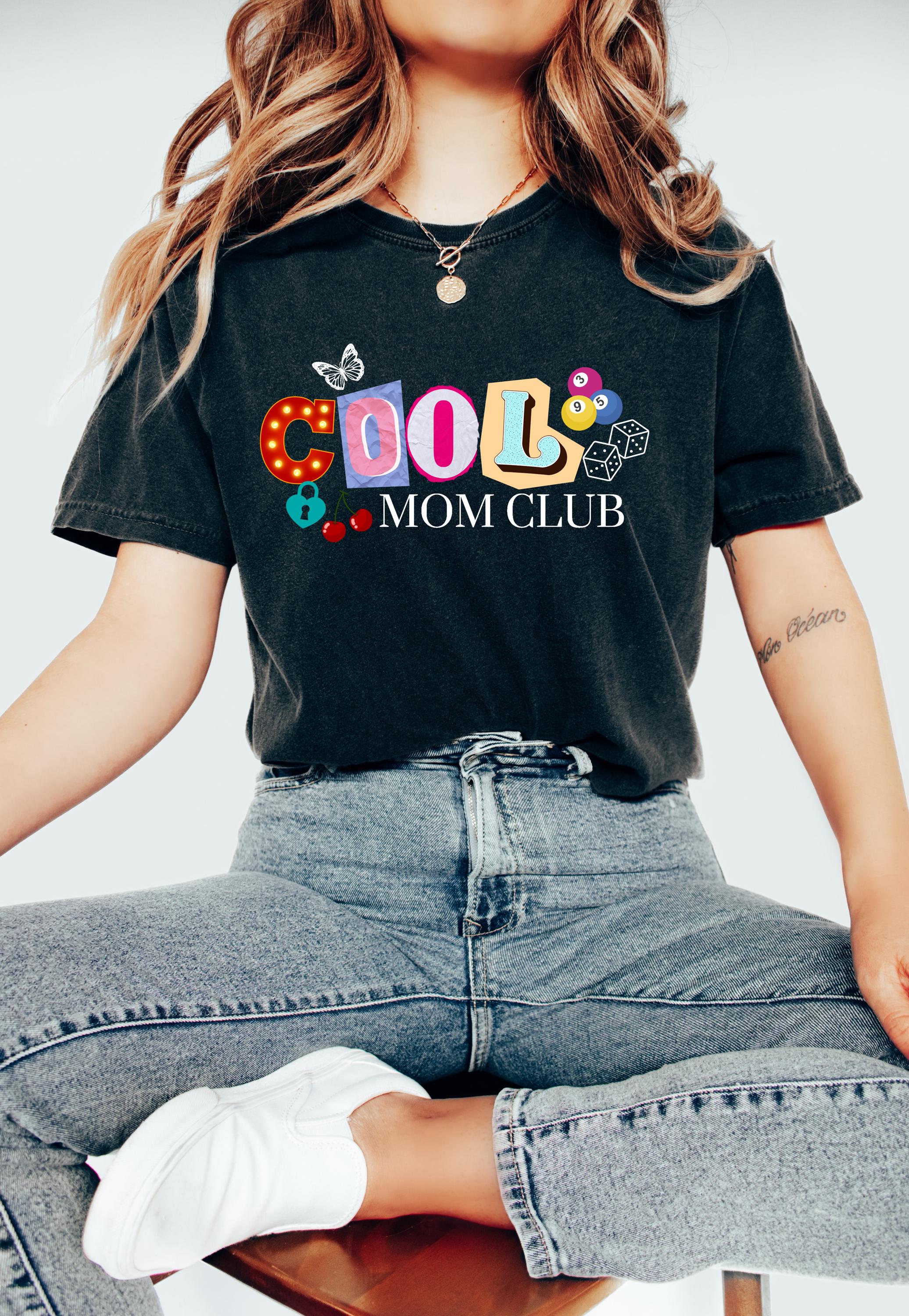 Retro Cool Mom Club Comfort Colors Tshirt, First Mother's Day T-Shirt, Gift for Mothers Day Gift, Y2K Mom design, Graphic Tshirt