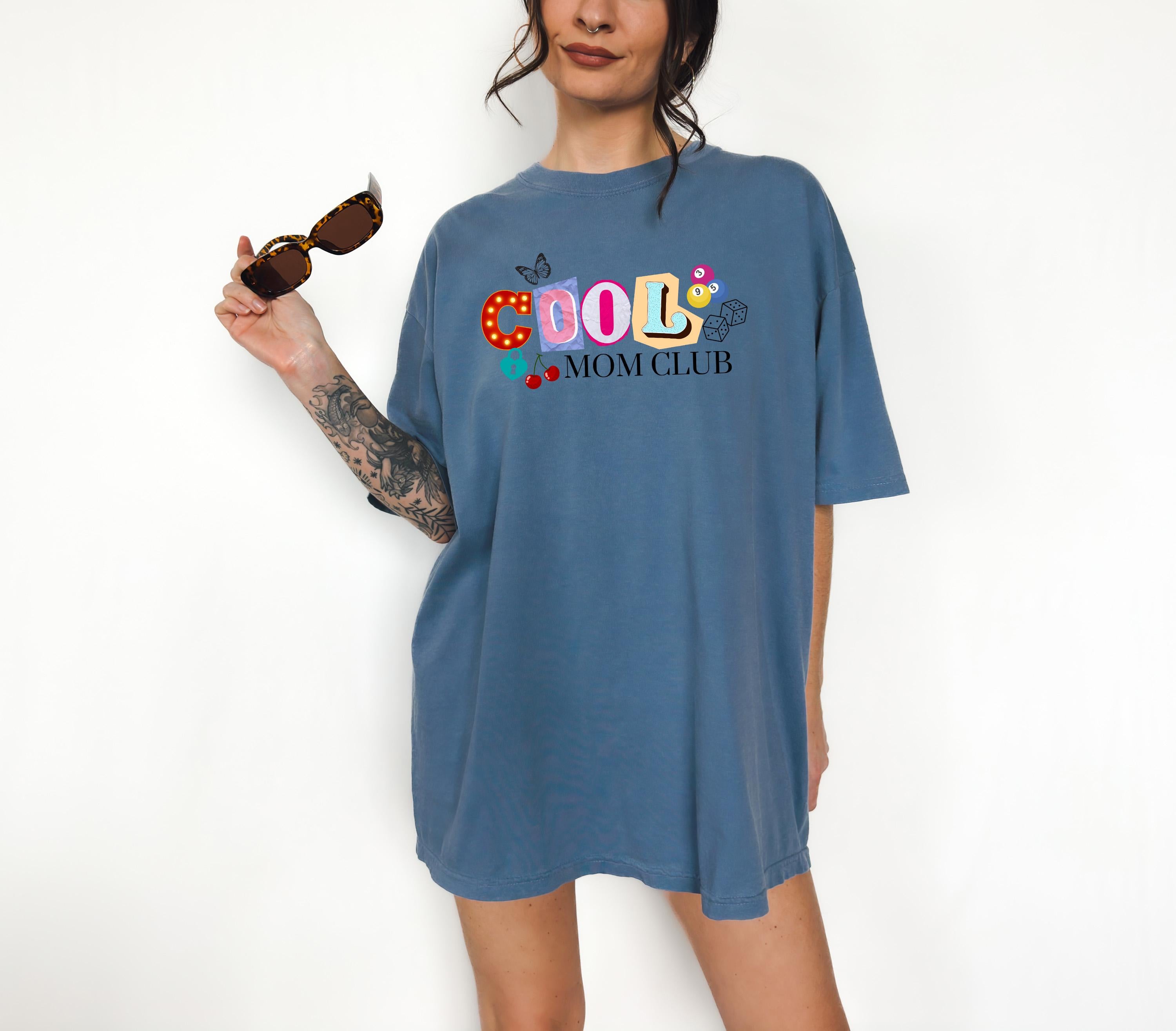 Retro Cool Mom Club Comfort Colors Tshirt, Y2K Mom design, First Mother's Day T-Shirt, Gift for Mothers Day Gift, Graphic Tshirt