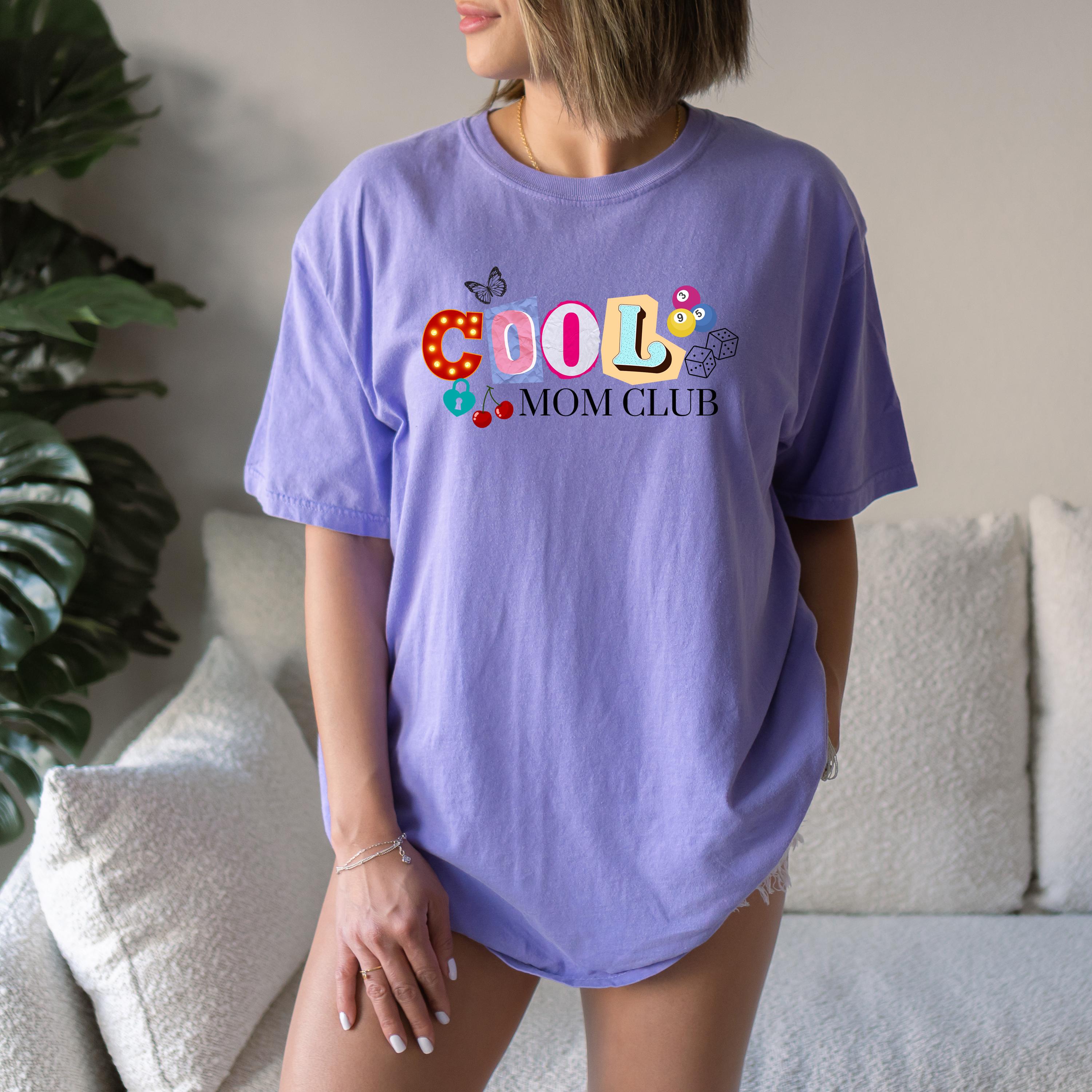 Retro Cool Mom Club Comfort Colors Tshirt, Y2K Mom design, First Mother's Day T-Shirt, Gift for Mothers Day Gift, Graphic Tshirt