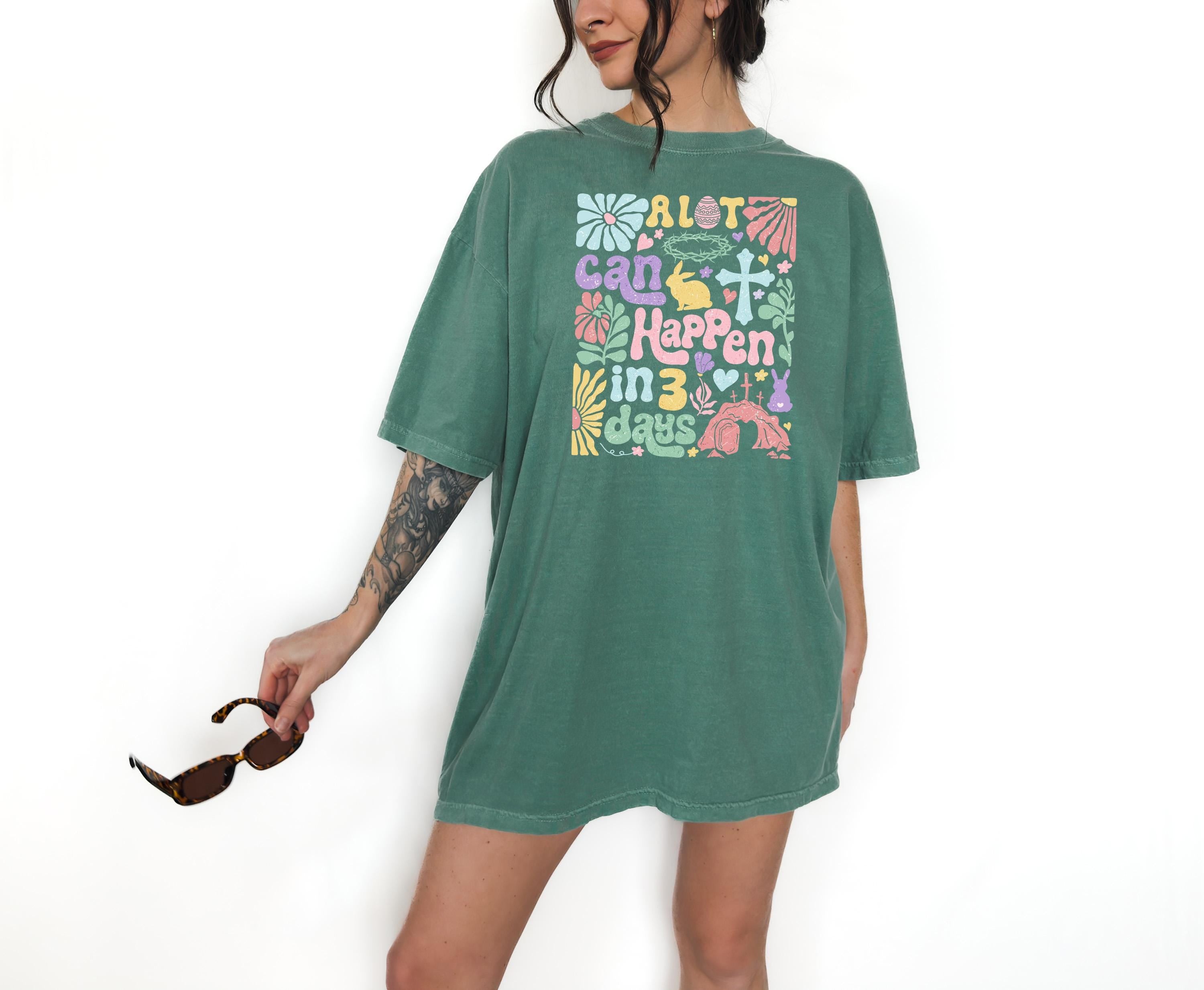 A lot Can Happen In 3 Days Comfort Colors Shirt, Easter TShirt, Easter Shirt, Happy Easter, Christian Easter, Easter Sunday T, He Has Risen