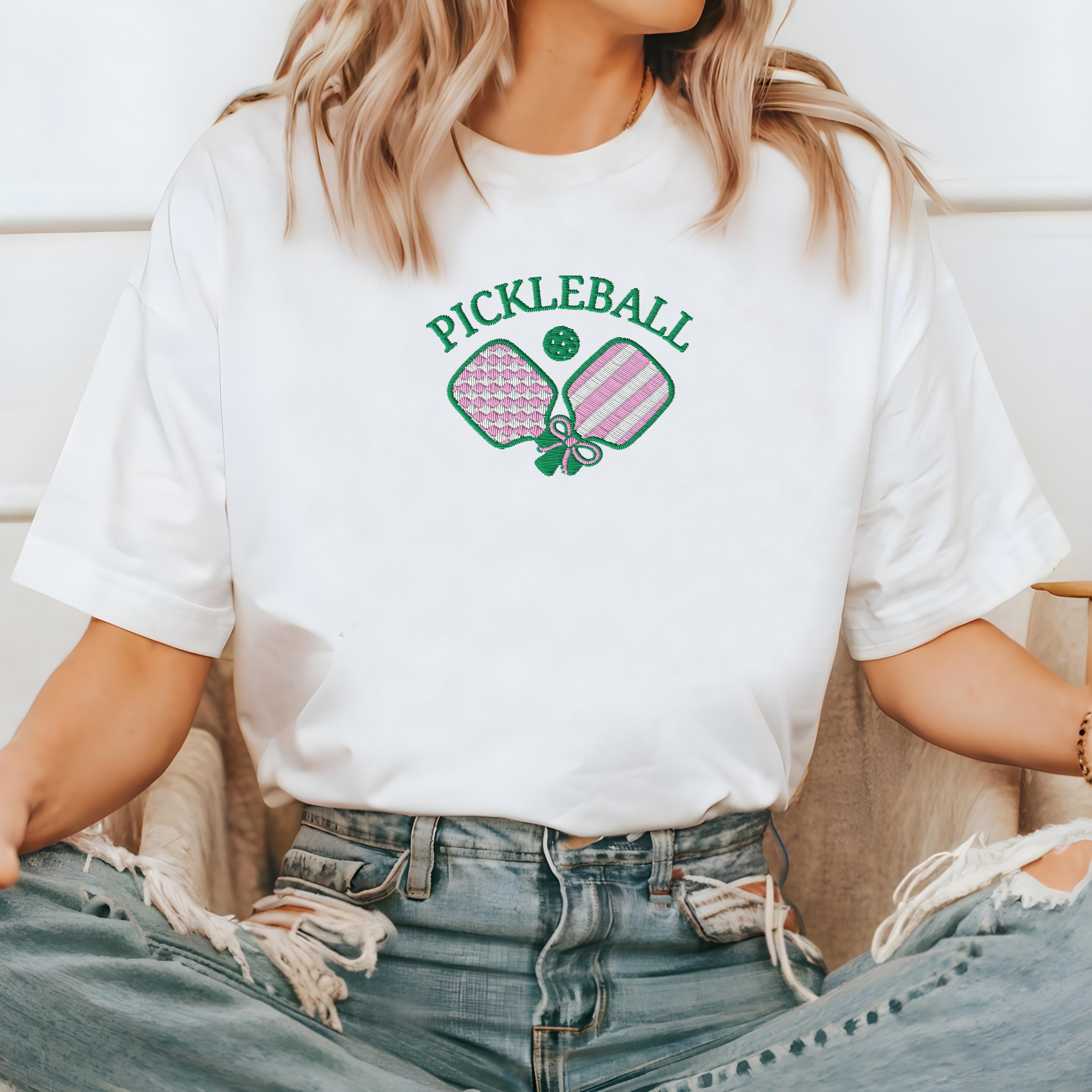 New Pickleball Embroidered Comfort Colors Tee, Summer, Pickleball Club, Pickleball Player, Pickleball Tshirt, Pickleball Season, Pickler T
