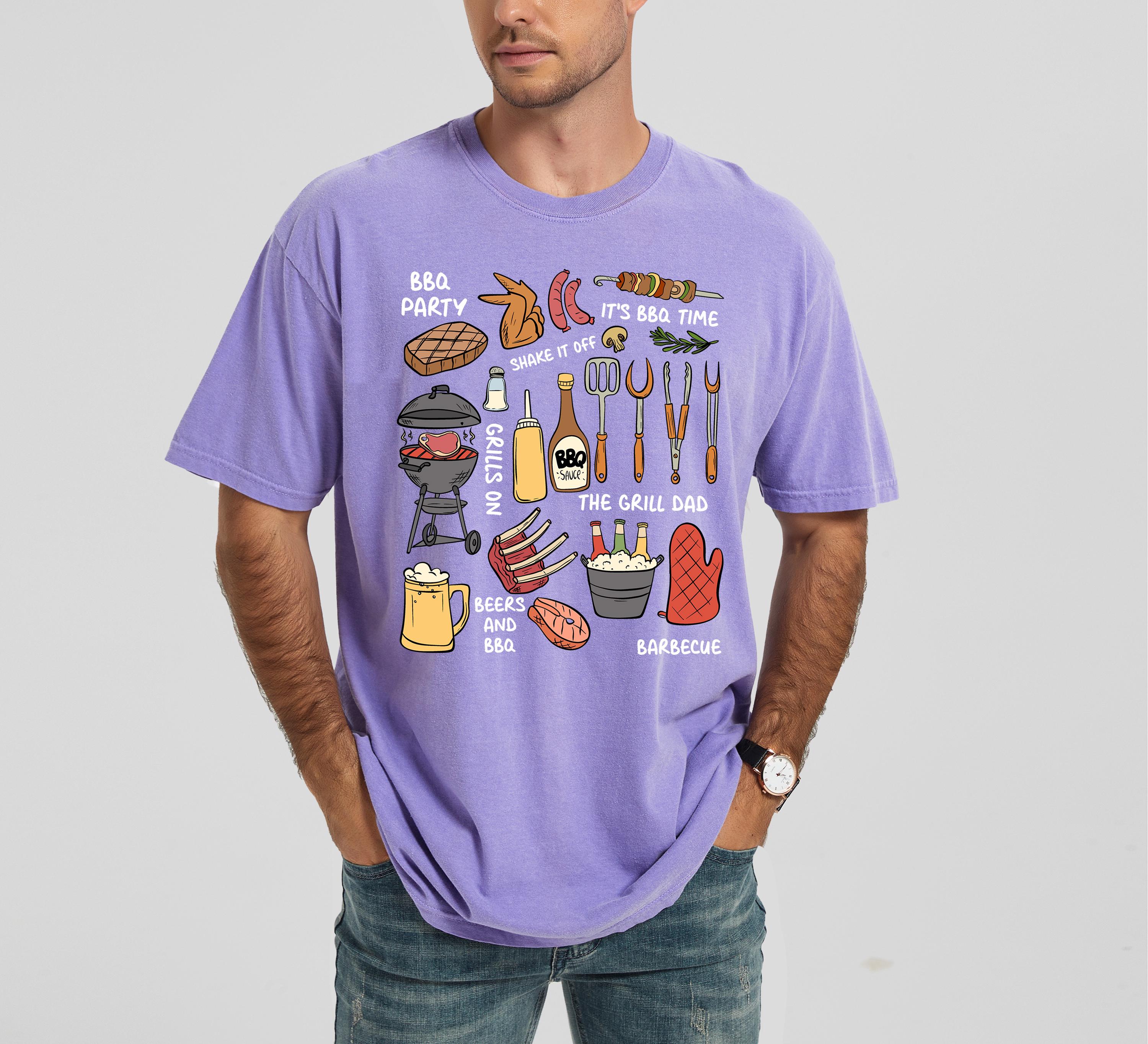Grilling Father's Day Shirt, Grill Master Comfort Colors Father's BBQ Day T Shirt, Gift For Dad, Father's Day Barbecue 2025