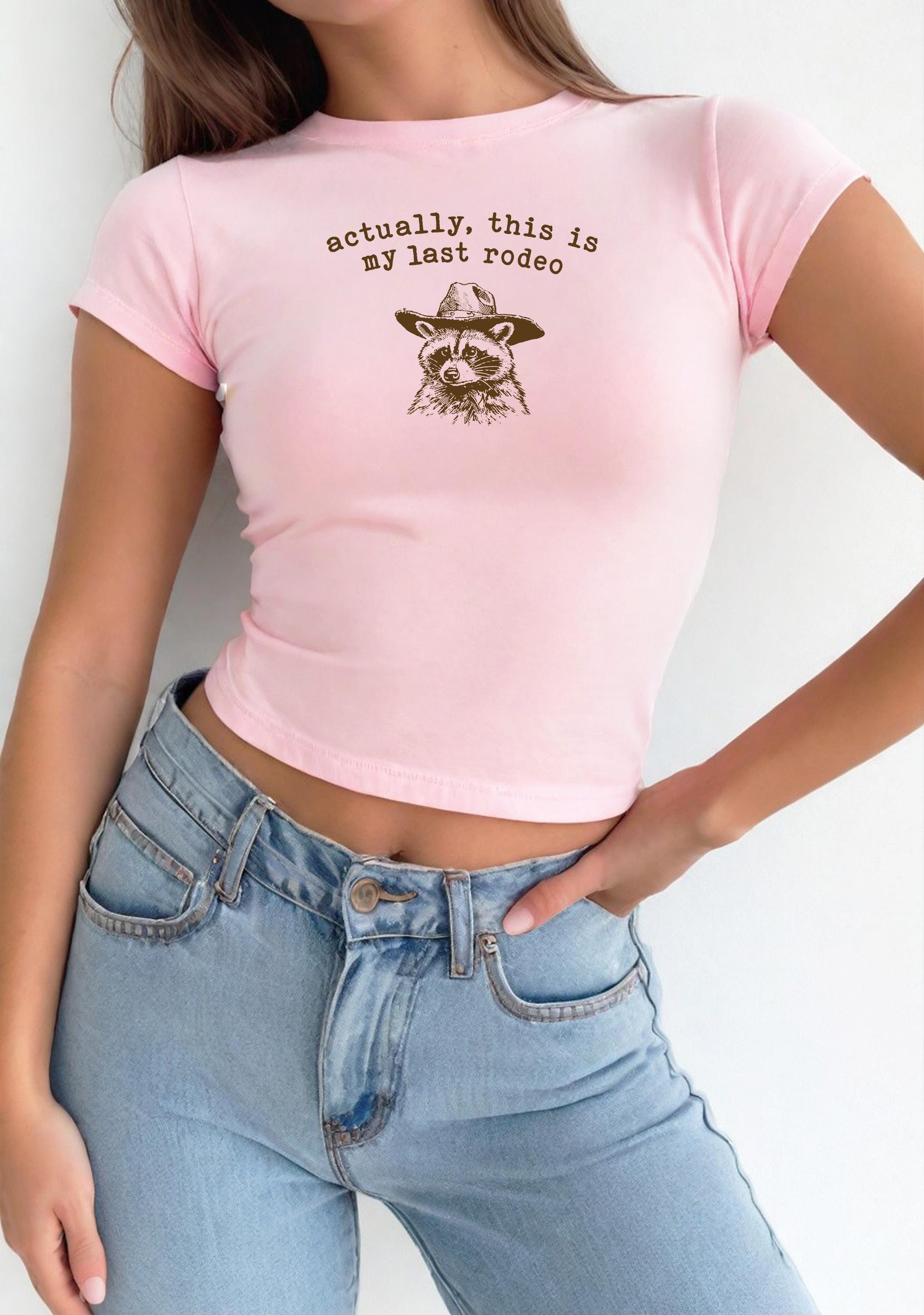 Actually This Is My Last Rodeo Baby Tee , Baby Girl, Cute Baby Tee, Cute Baby, Bachelorette Baby Tee, y2k baby tee, 90s baby tee, y2k, Crop