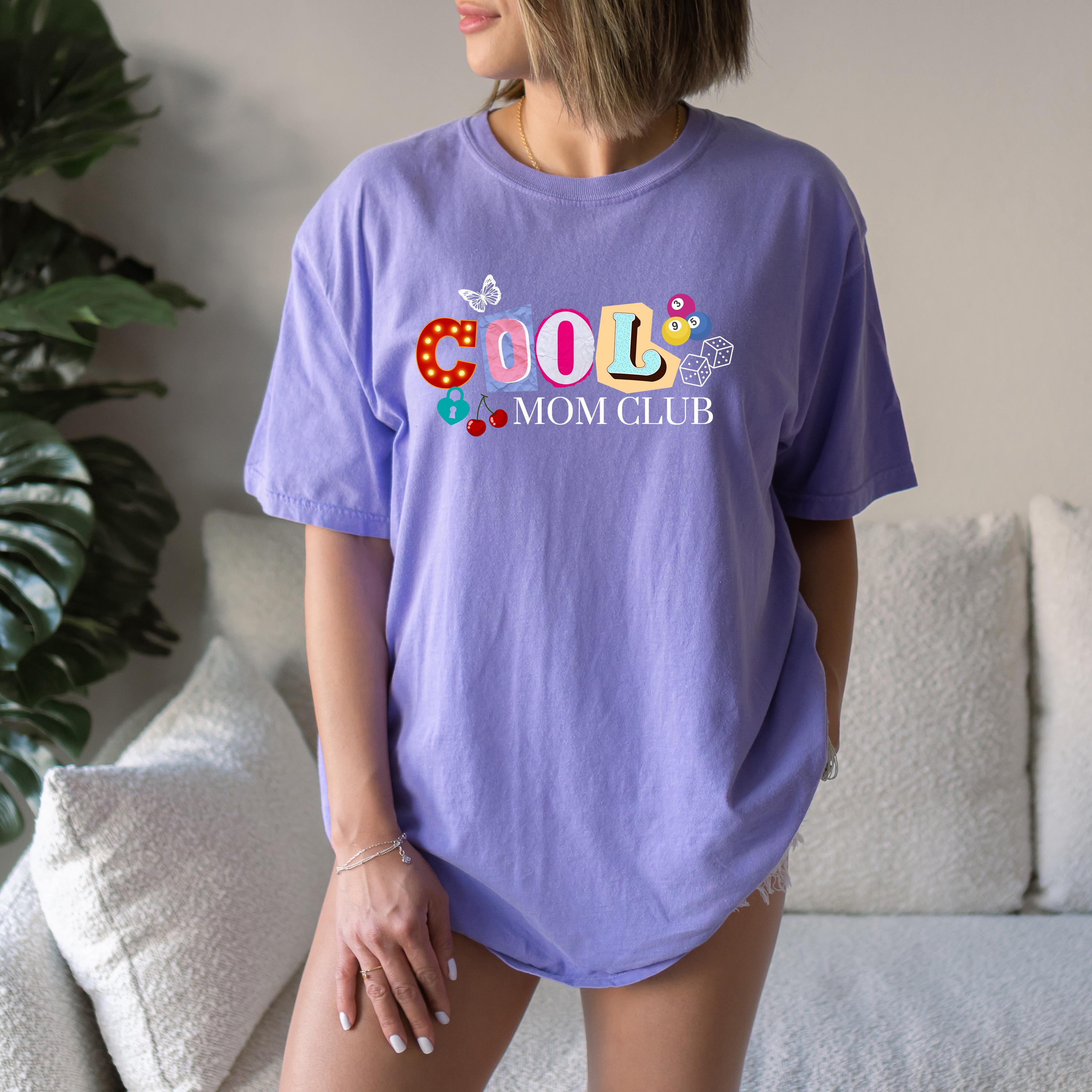 Retro Cool Mom Club Comfort Colors Tshirt, First Mother's Day T-Shirt, Gift for Mothers Day Gift, Y2K Mom design, Graphic Tshirt