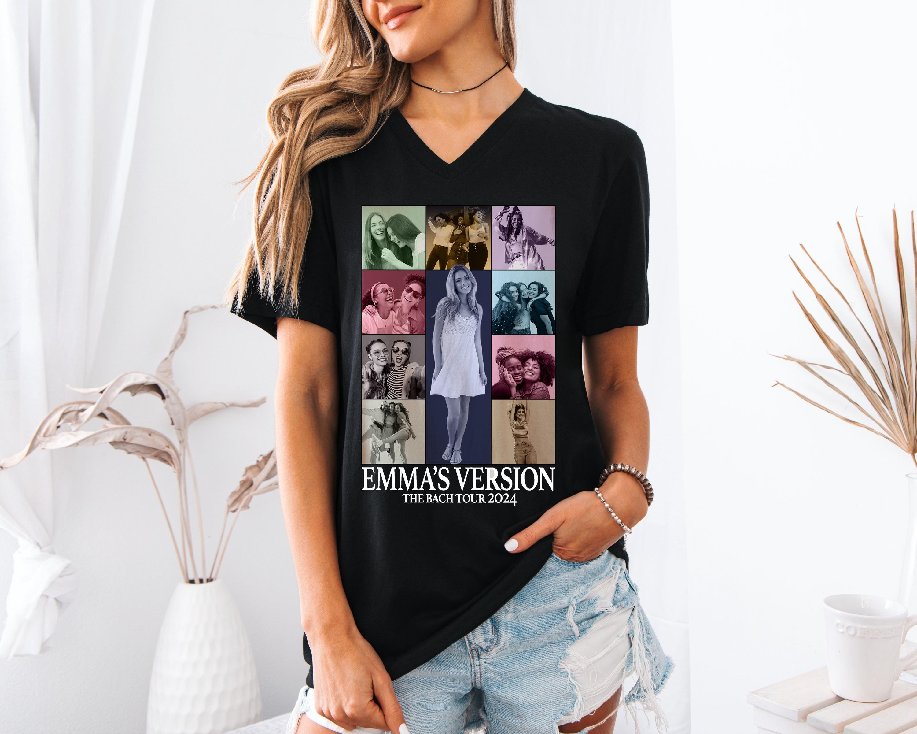 Custom Bachelorette V-Neck T, Bachelorette Party Shirts, Bachelorette Era Graphic TShirt, Bridal Party Shirts, Girls Trip, Bach Trip Version