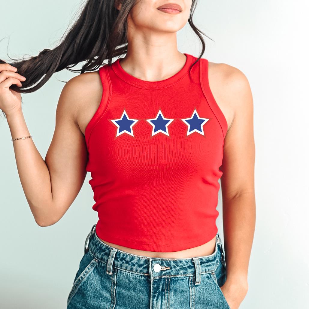 Summer Red White Blue Stars Tank, 4th of July Stars And Stripes T, July Fourth Shirt, Independence Day Shirt, American Flag 1019 Tank Top
