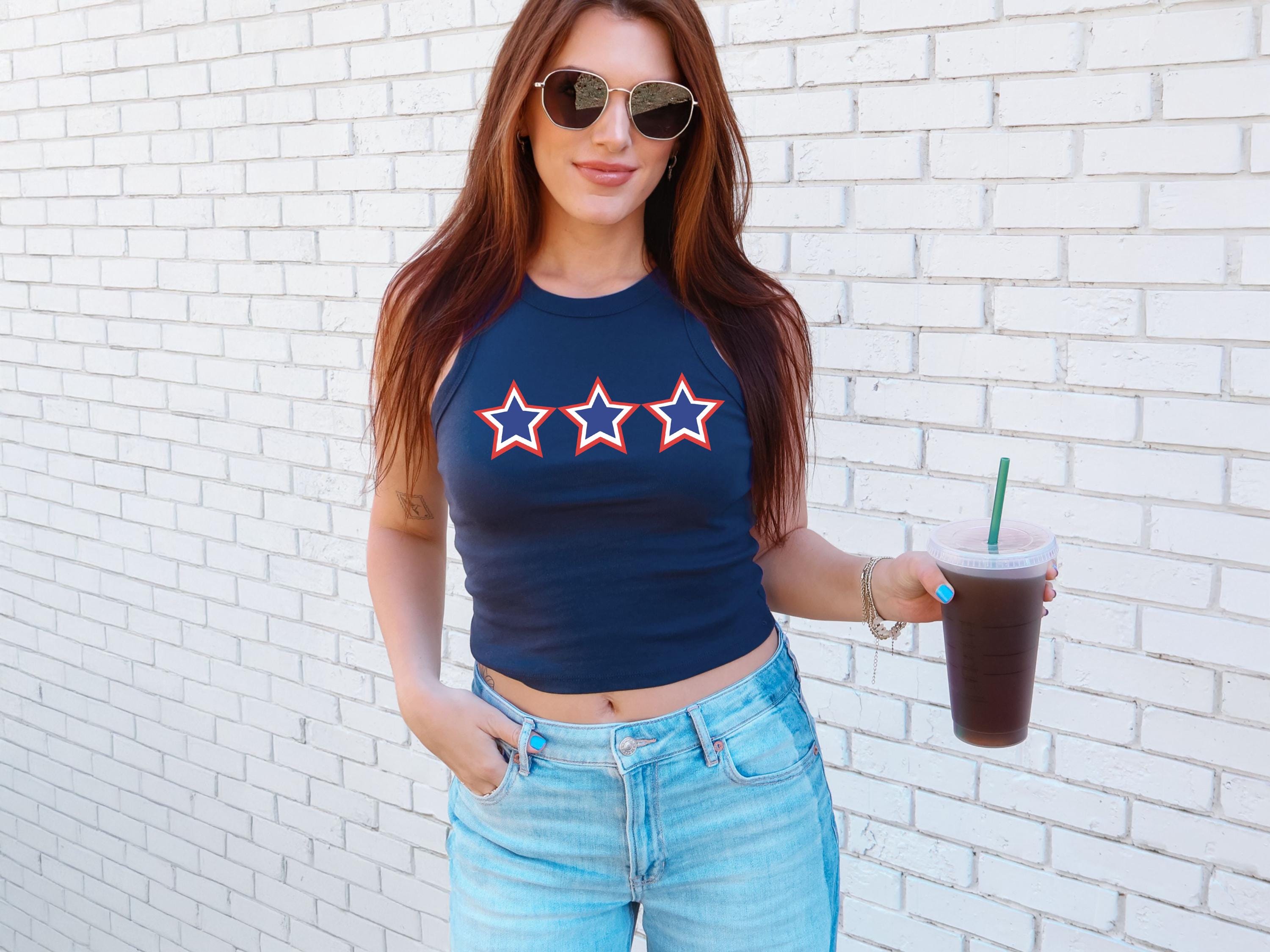 Summer Red White Blue Stars Tank, 4th of July Stars And Stripes T, July Fourth Shirt, Independence Day Shirt, American Flag 1019 Tank Top