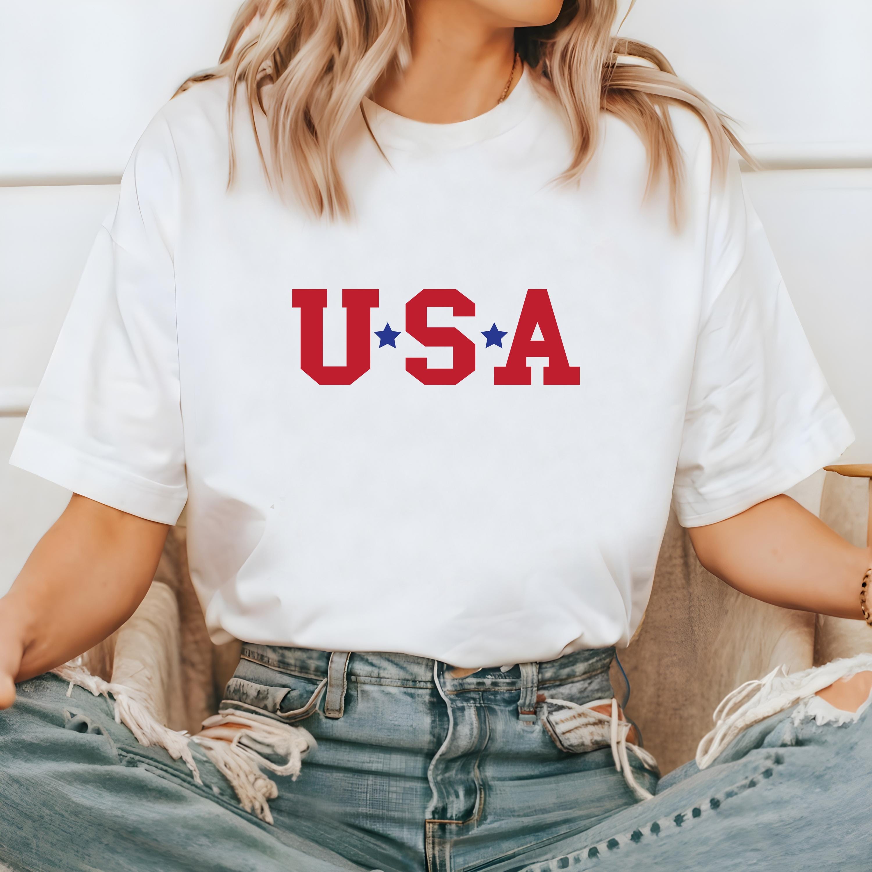 USA Stars Comfort Colors Tshirt, 4th of July tee, Retro fourth shirt, Unisex July 4th T, American Flag Shirt, Independence Day