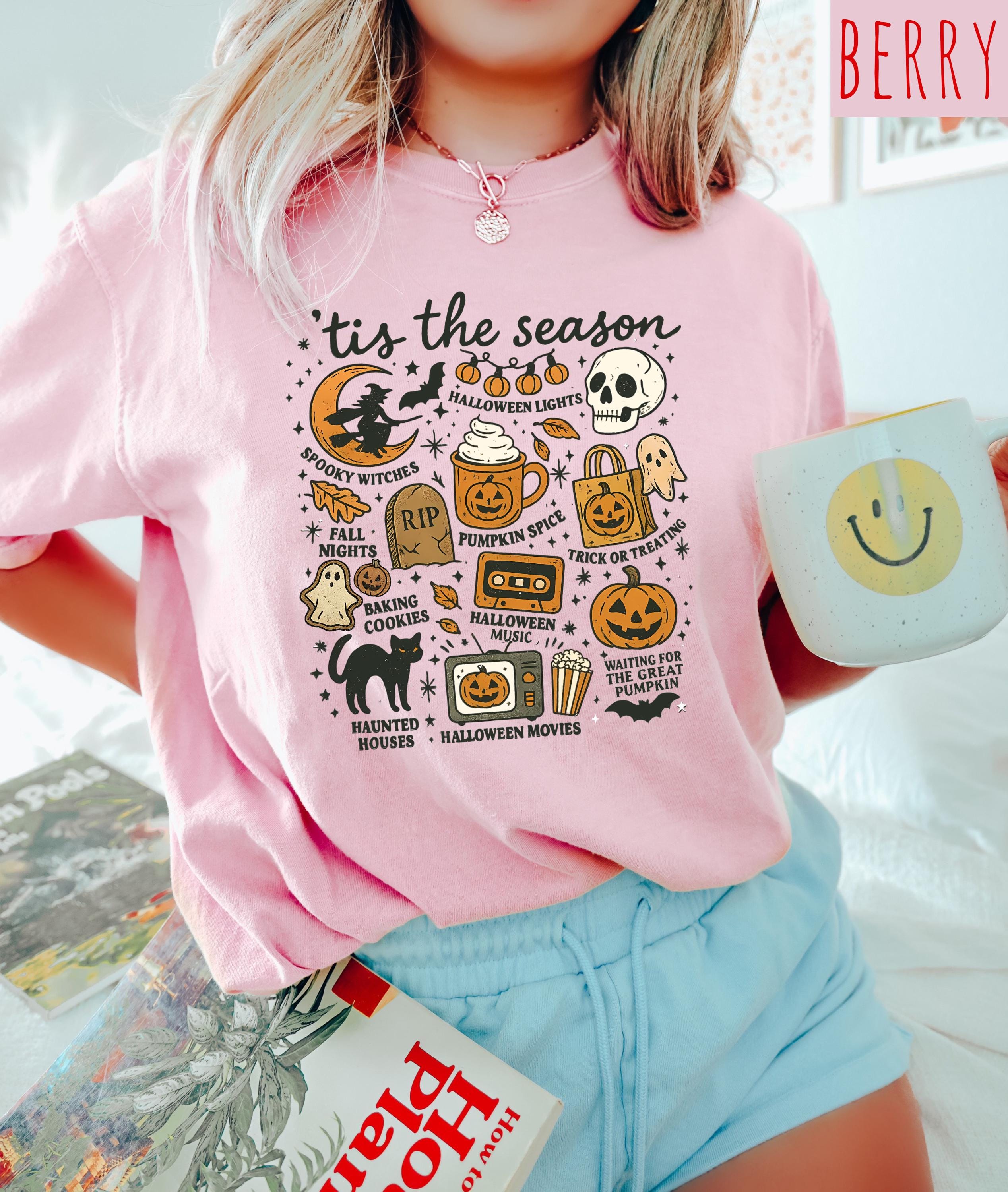 Tis the Season Halloween Comfort Colors Shirt, Creep it Real Shirt, Spooky Shirt, Fall TShirt, Autumn T, Pumpkin Spice, Trick or Treat