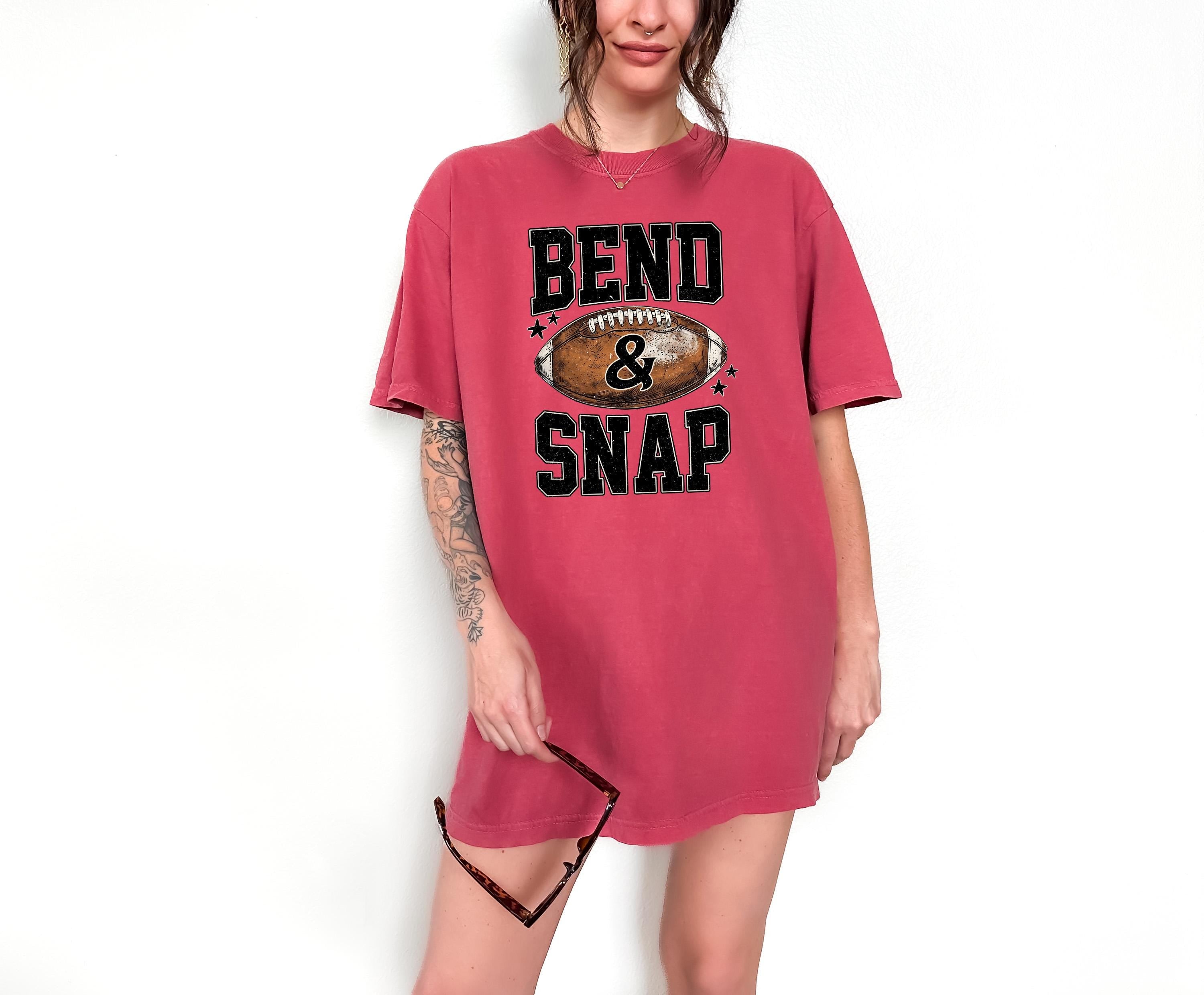 Bend and Snap Comfort Colors Shirt, Funny Sunday Night Football Team Shirt, Vintage Shirt, Football Shirt, Retro Fall Shirt, Fall Tee