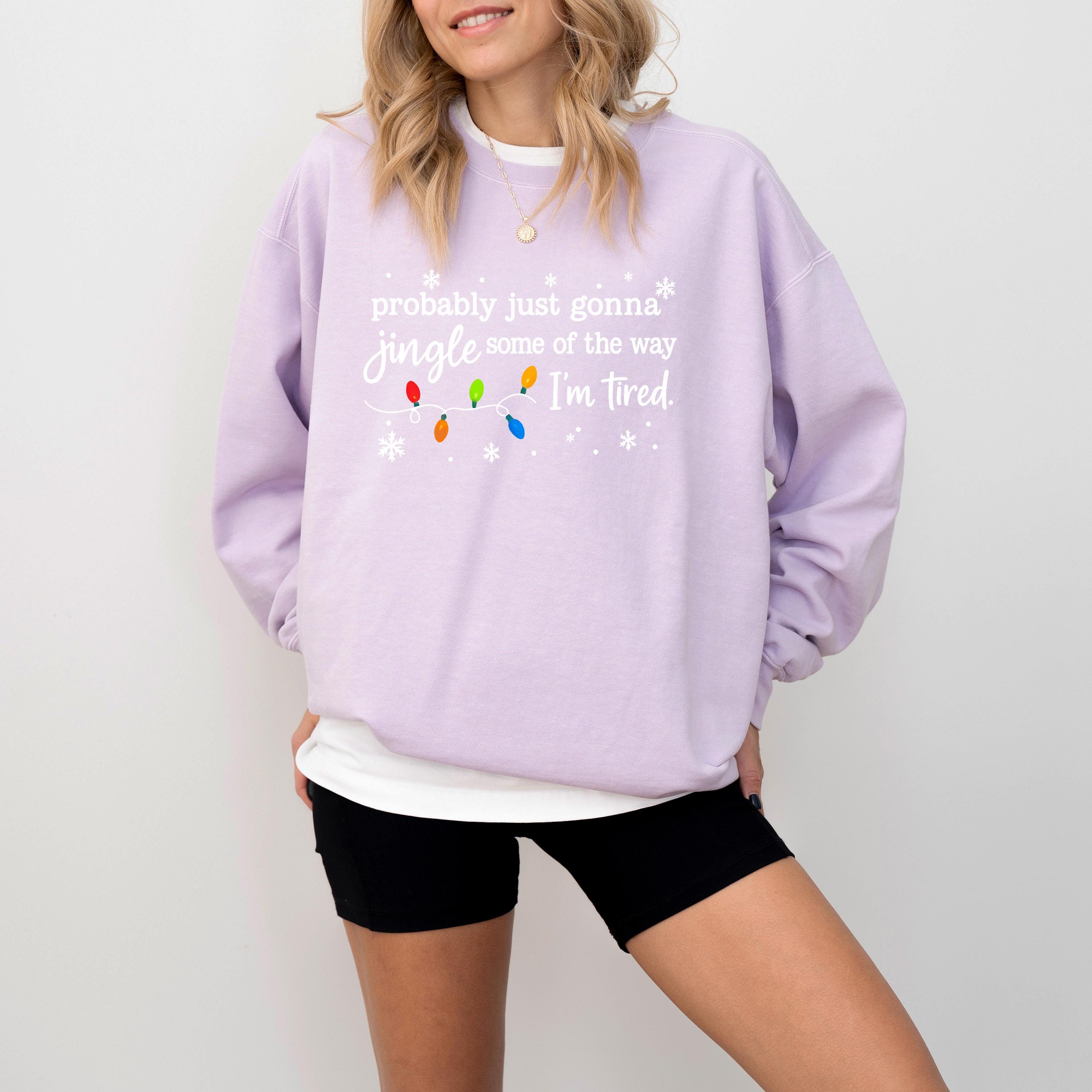 Funny Christmas Comfort Colors Sweatshirt: Christmas Sweater, Vintage Holiday Crewneck, RL Christmas, Holidays, Jingle some of the way