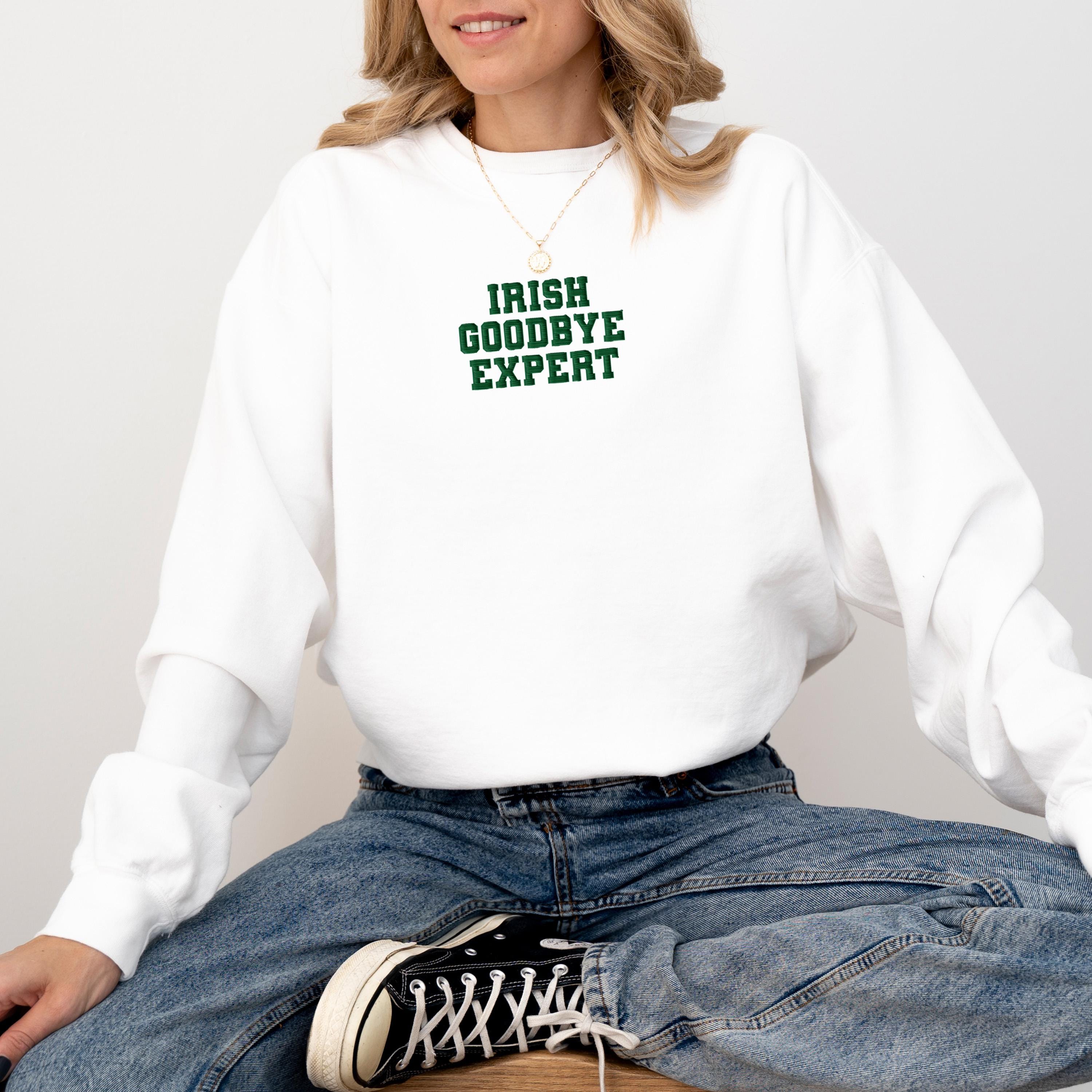 Embroidered Comfort Colors St Patty's Day Bear, St Patrick's Day Crew neck, Green Bear Sweater