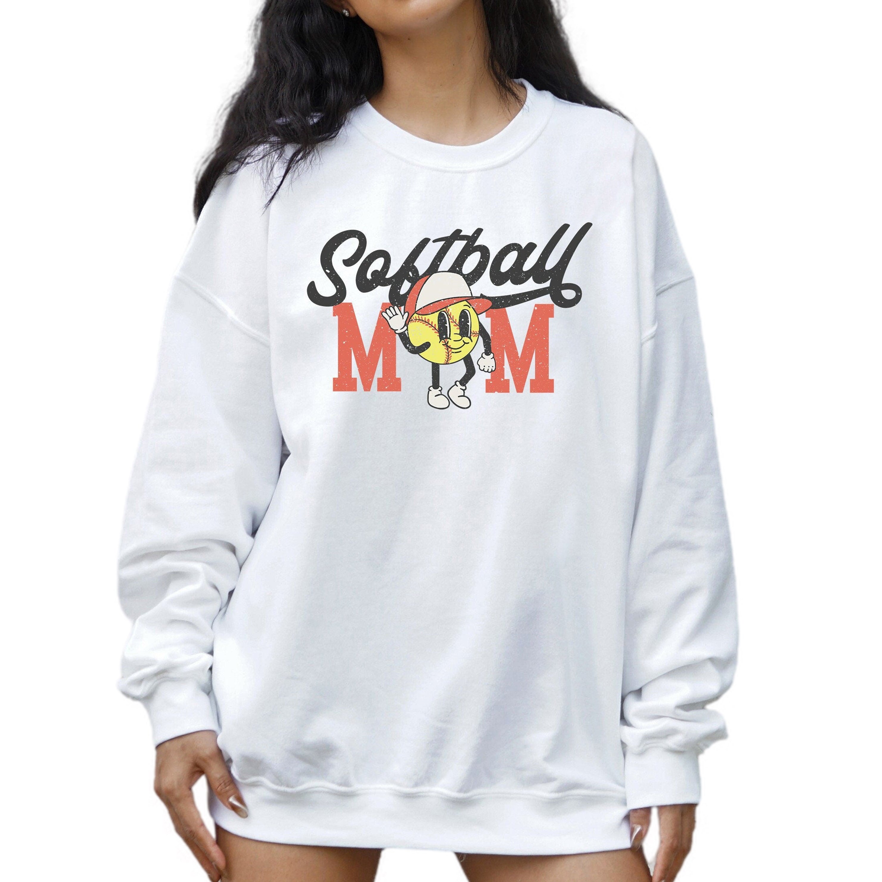 All American Sweatshirt, Softball Mom Sweater, Sports Mom Sweater, Softball Parent Pullover, Womens