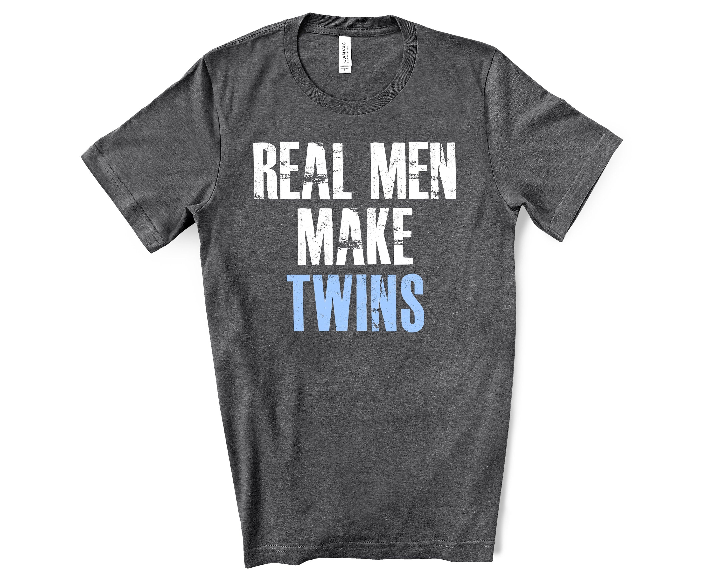 Real Men Make Boy Twins Shirt For Fathers Day Gift - Funny Dad Tshirt for Birthday - Funny Shirt for Twin Dad - Funny Gift for Fathers Day