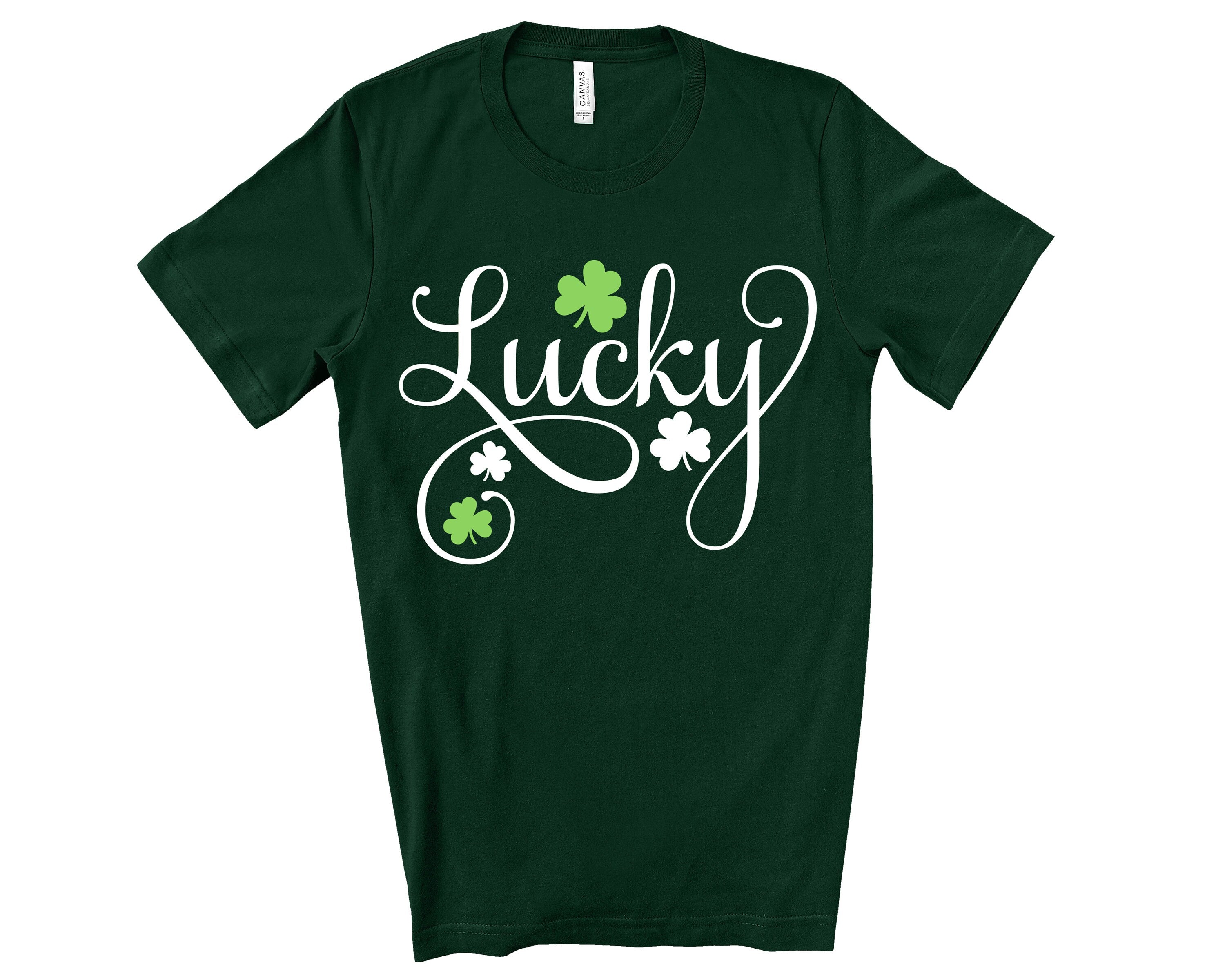 Lucky Script Sweatshirt, Lucky Clover Sweater, St Patricks Day Sweatshirt, Lucky Pullover, Womens Lucky Sweatshirt, Lucky Crewneck, Shamrock
