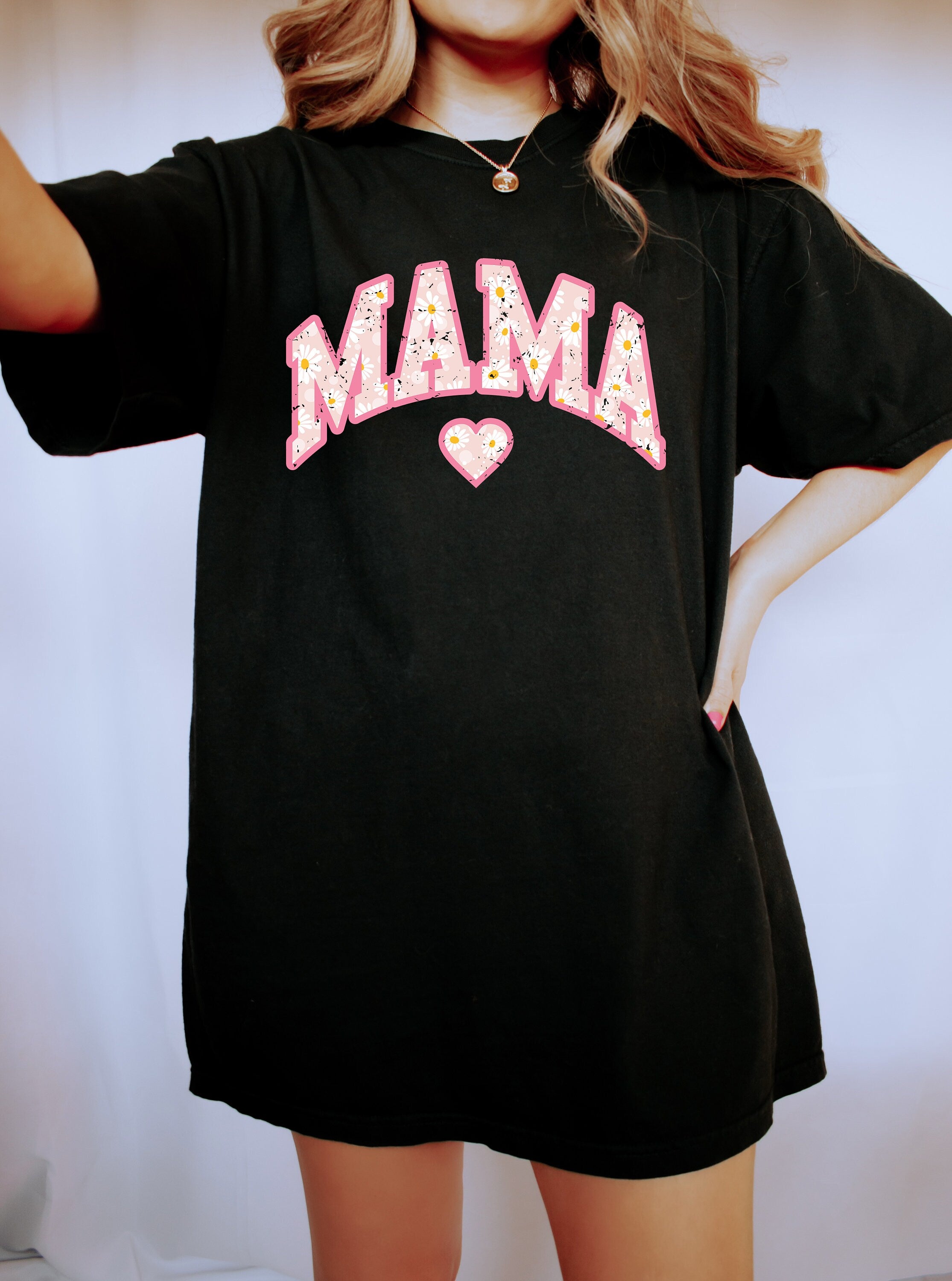Comfort Colors Tee, MAMA FLOWER SHIRT, New Mom Shirt, Pregnancy Announcement, Mothers Day Gift, Mom of Boys, Girl Mama