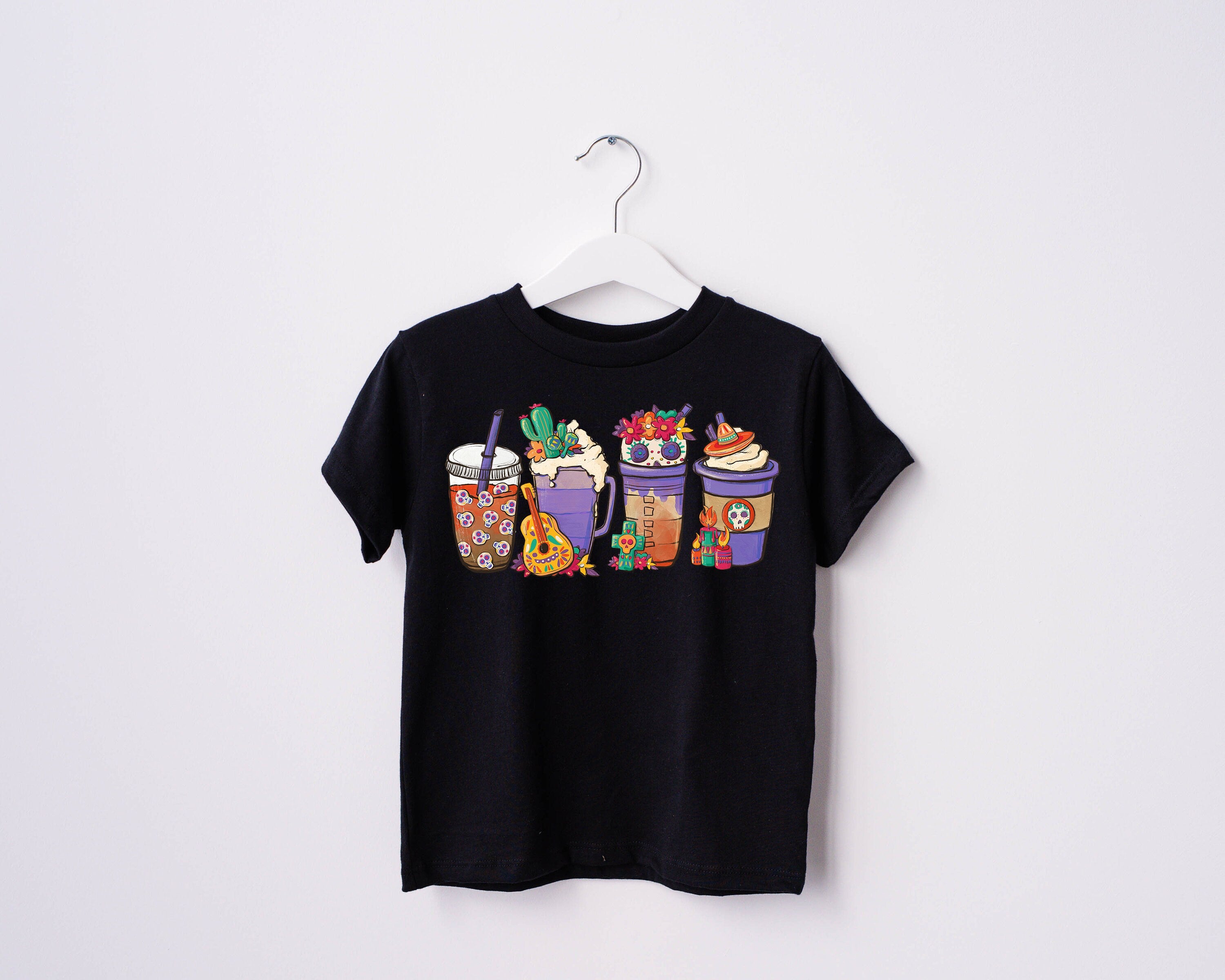 Day Of The Dead Ice Coffee Halloween, Pumpkin Season Toddler Tee, Cute Fall Girls Shirt, Toddler Youth Fall Tee, Retro Cute Vintage Bodysuit
